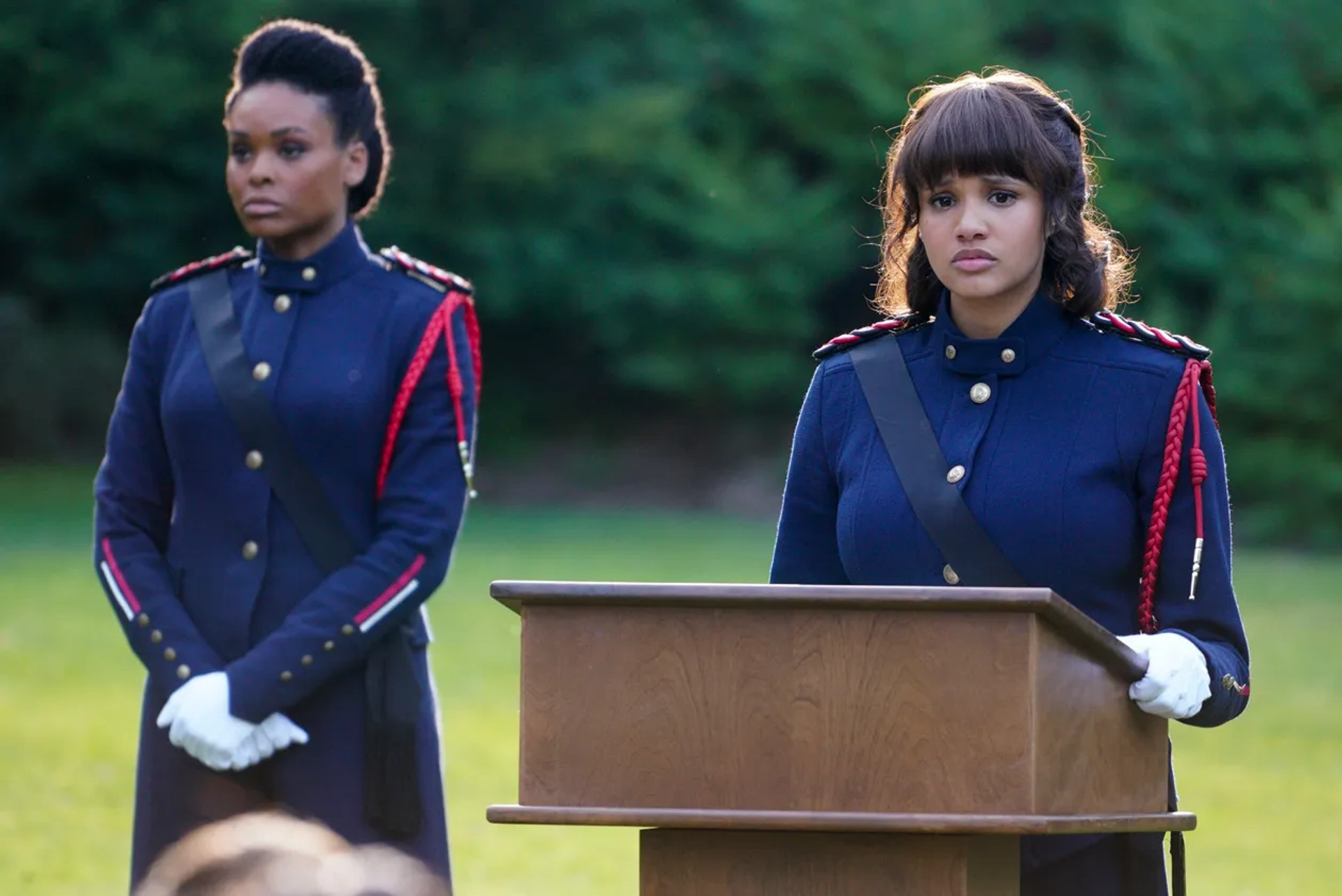 Demetria McKinney and Ashley Nicole Williams in Motherland: Fort Salem: Coup (2020)