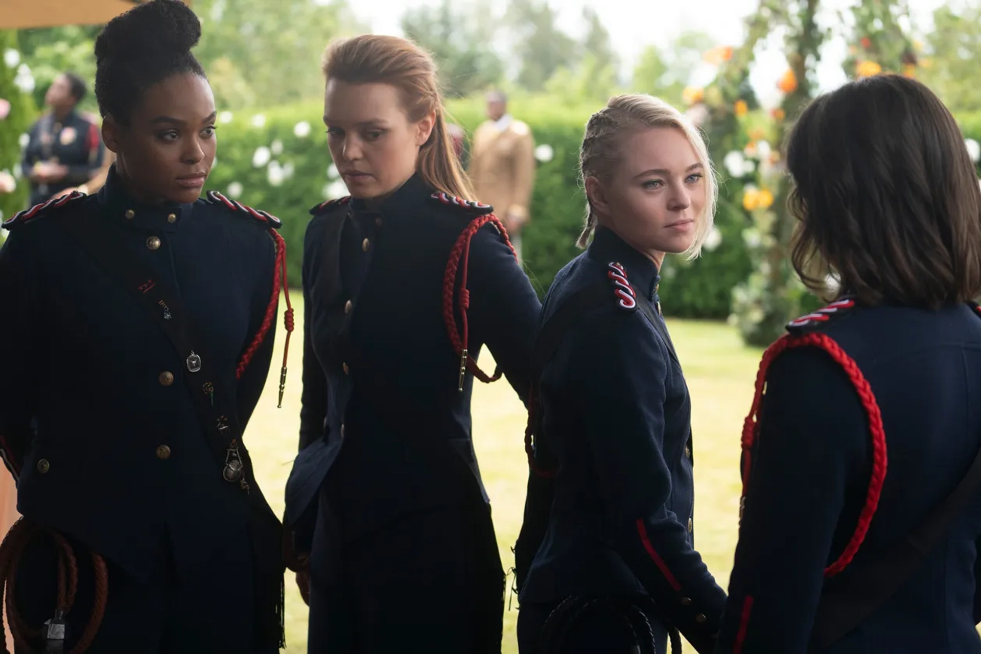 Demetria McKinney, Amalia Holm, Taylor Hickson, and Jessica Sutton in Motherland: Fort Salem: Bellweather Season (2020)