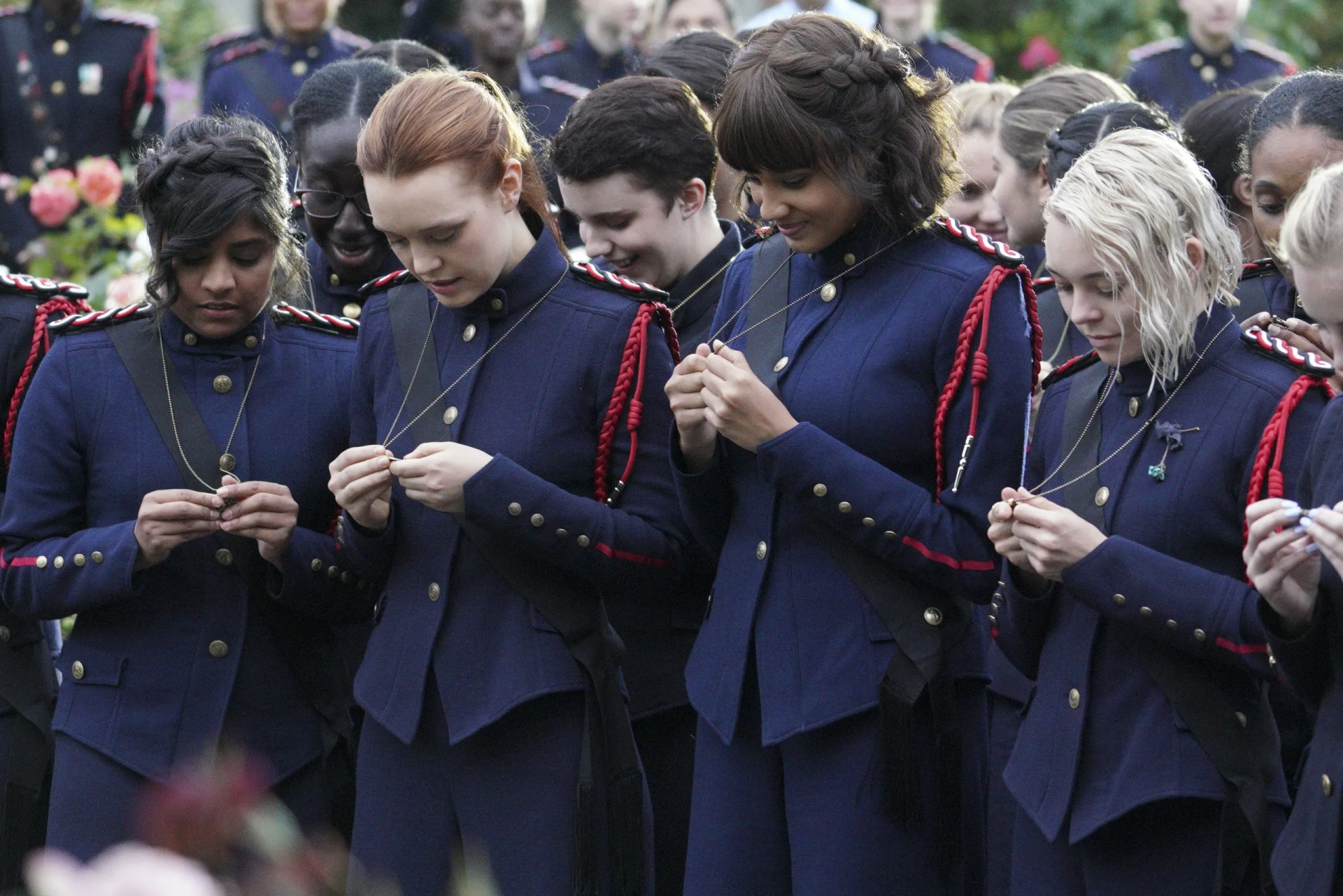 Taylor Hickson, Jessica Sutton, Annie Jacob, and Ashley Nicole Williams in Motherland: Fort Salem: Witchbomb (2020)