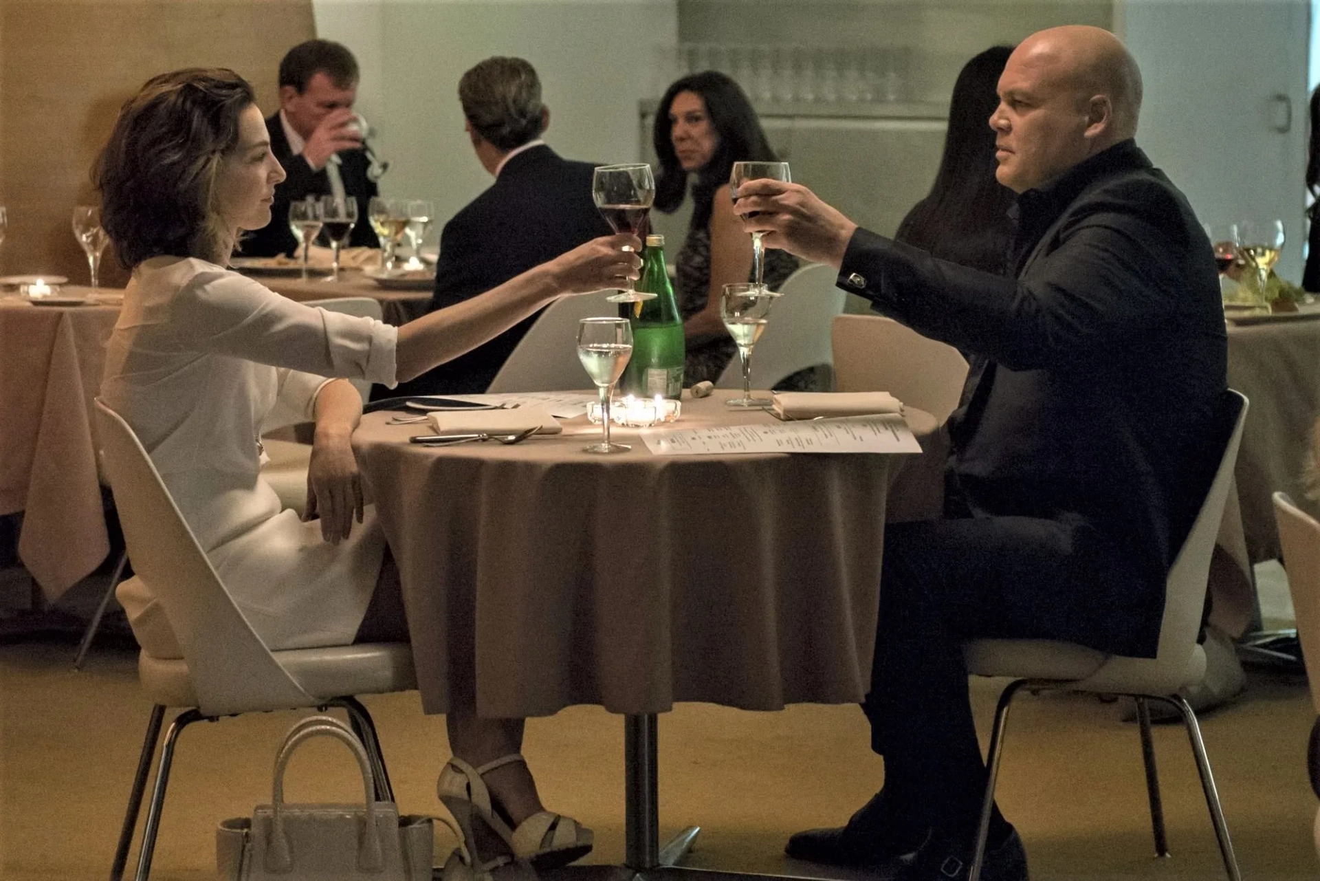 Vincent D'Onofrio and Ayelet Zurer in Daredevil (2015)