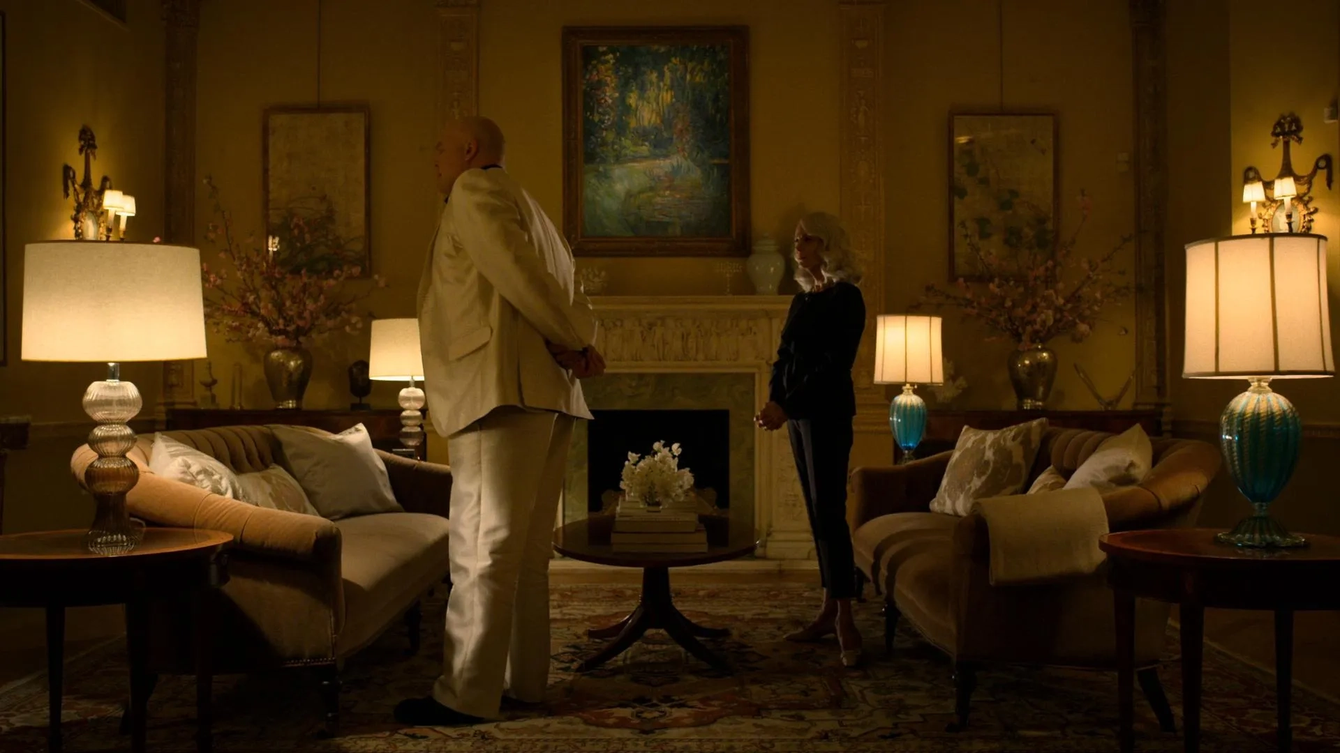 Vincent D'Onofrio and Lesley Ann Warren in Daredevil (2015)