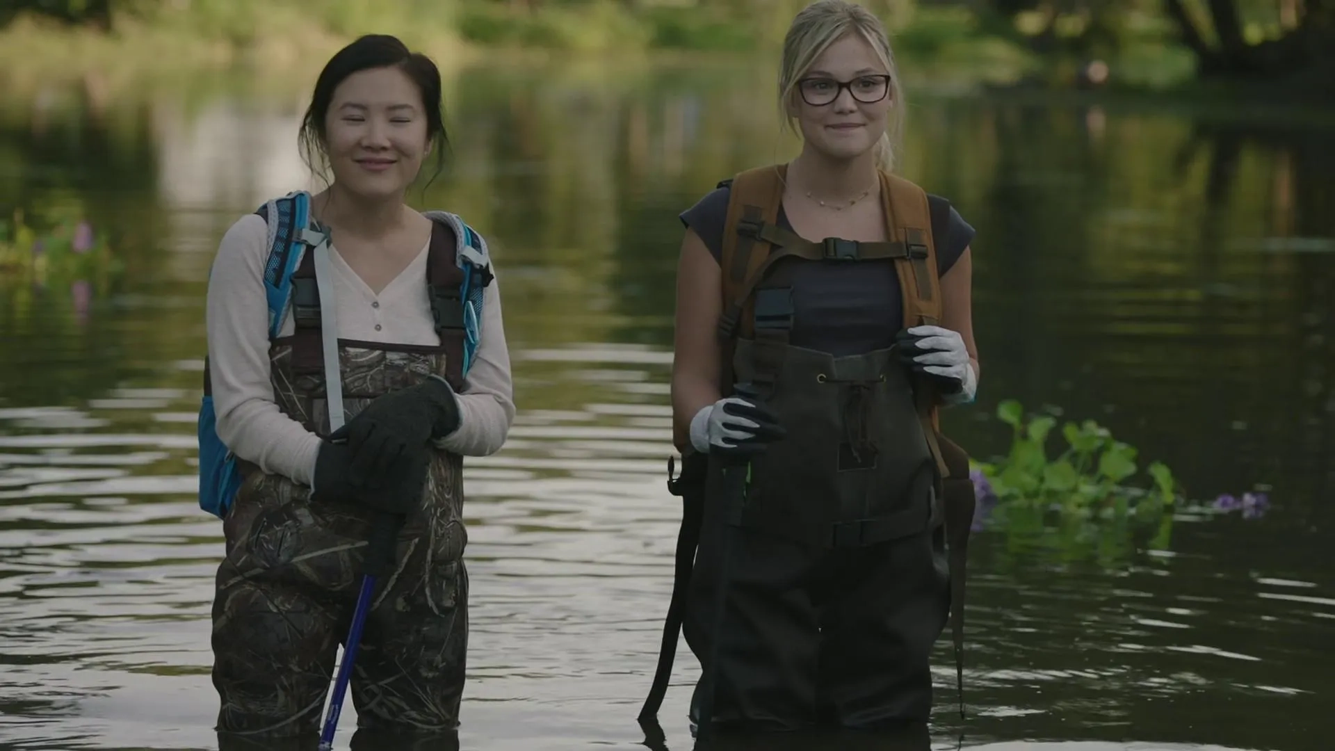 Ally Maki and Olivia Holt in Cloak & Dagger (2018)