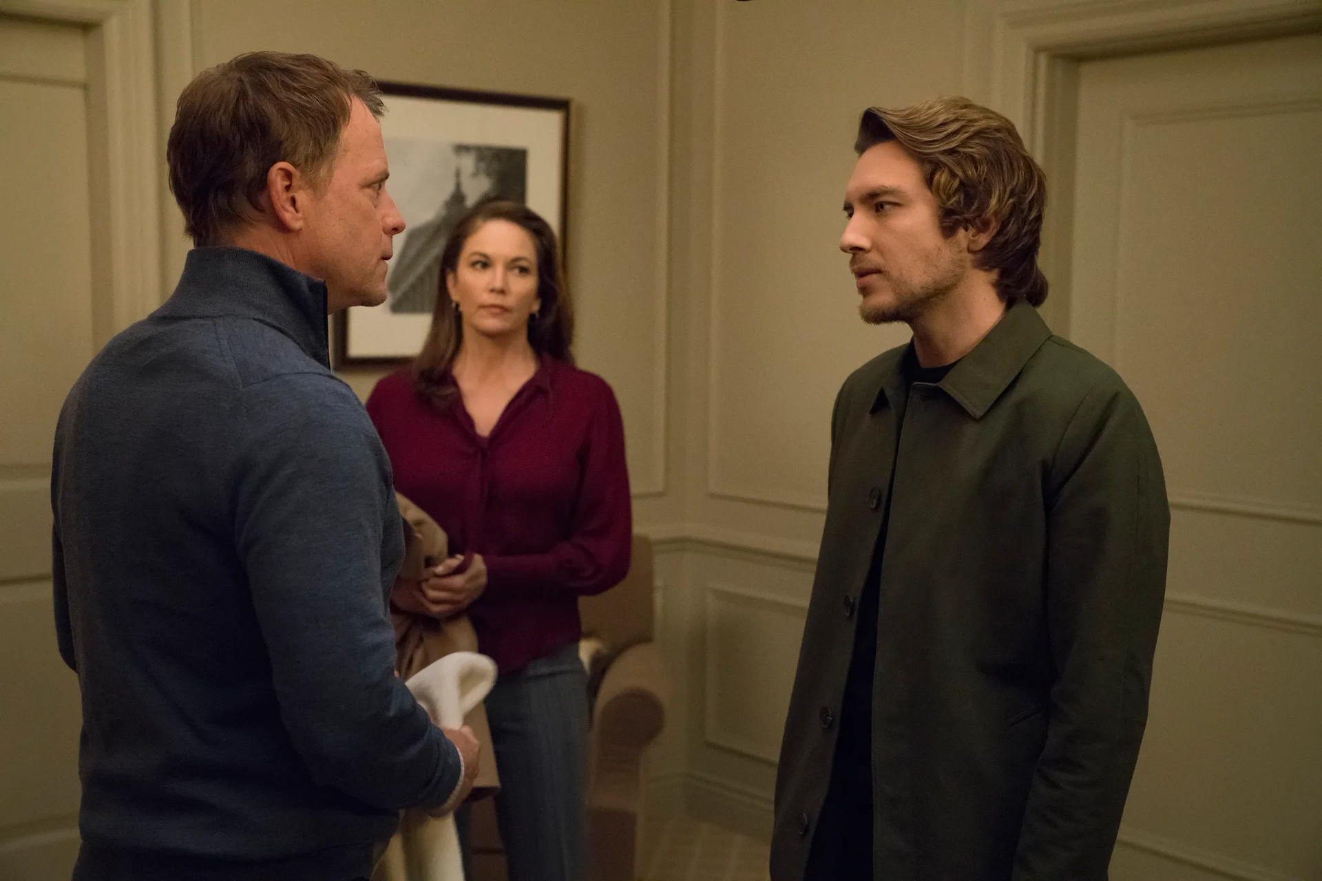 Diane Lane, Greg Kinnear, and Cody Fern in House of Cards (2013)