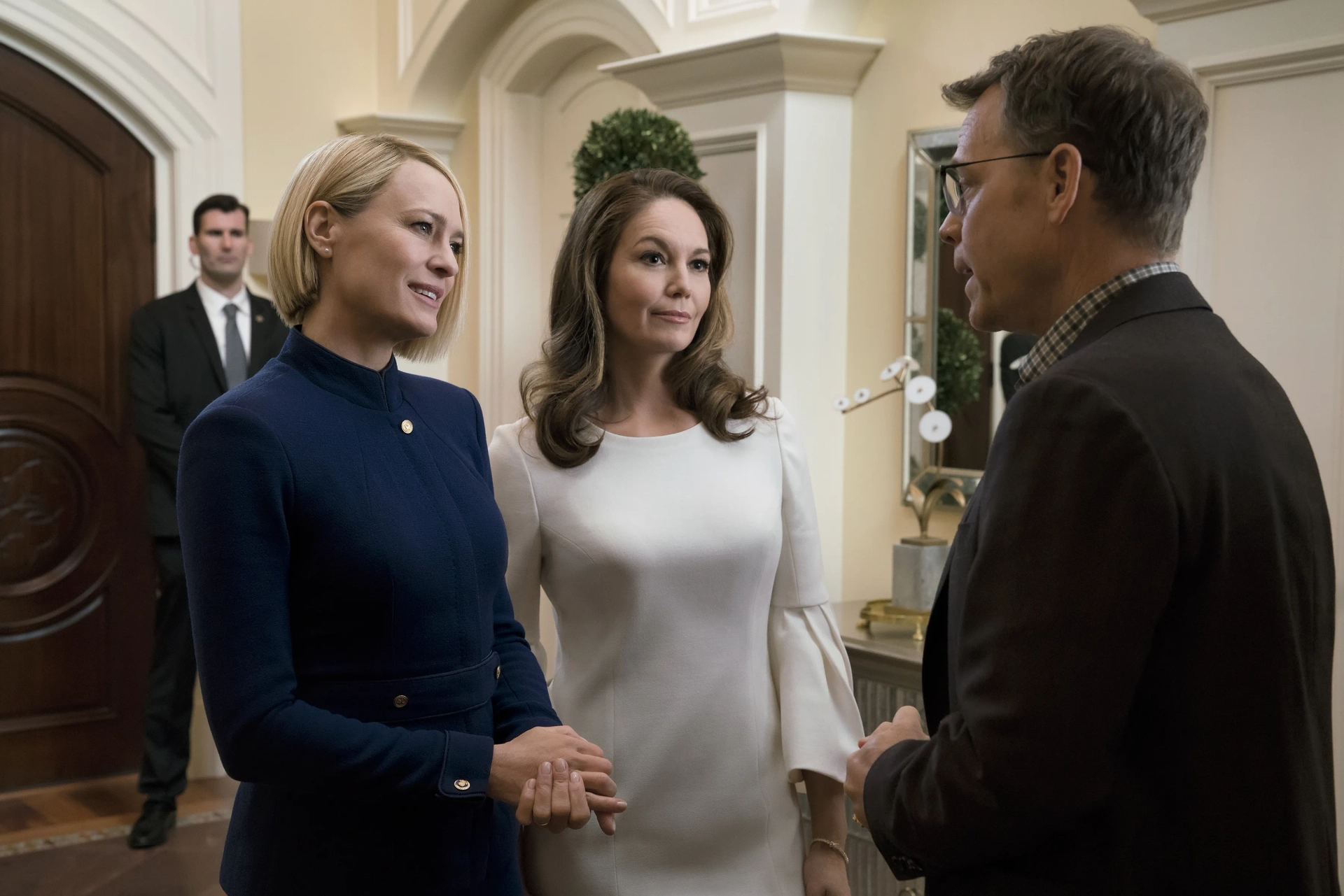 Diane Lane, Robin Wright, and Greg Kinnear in House of Cards (2013)