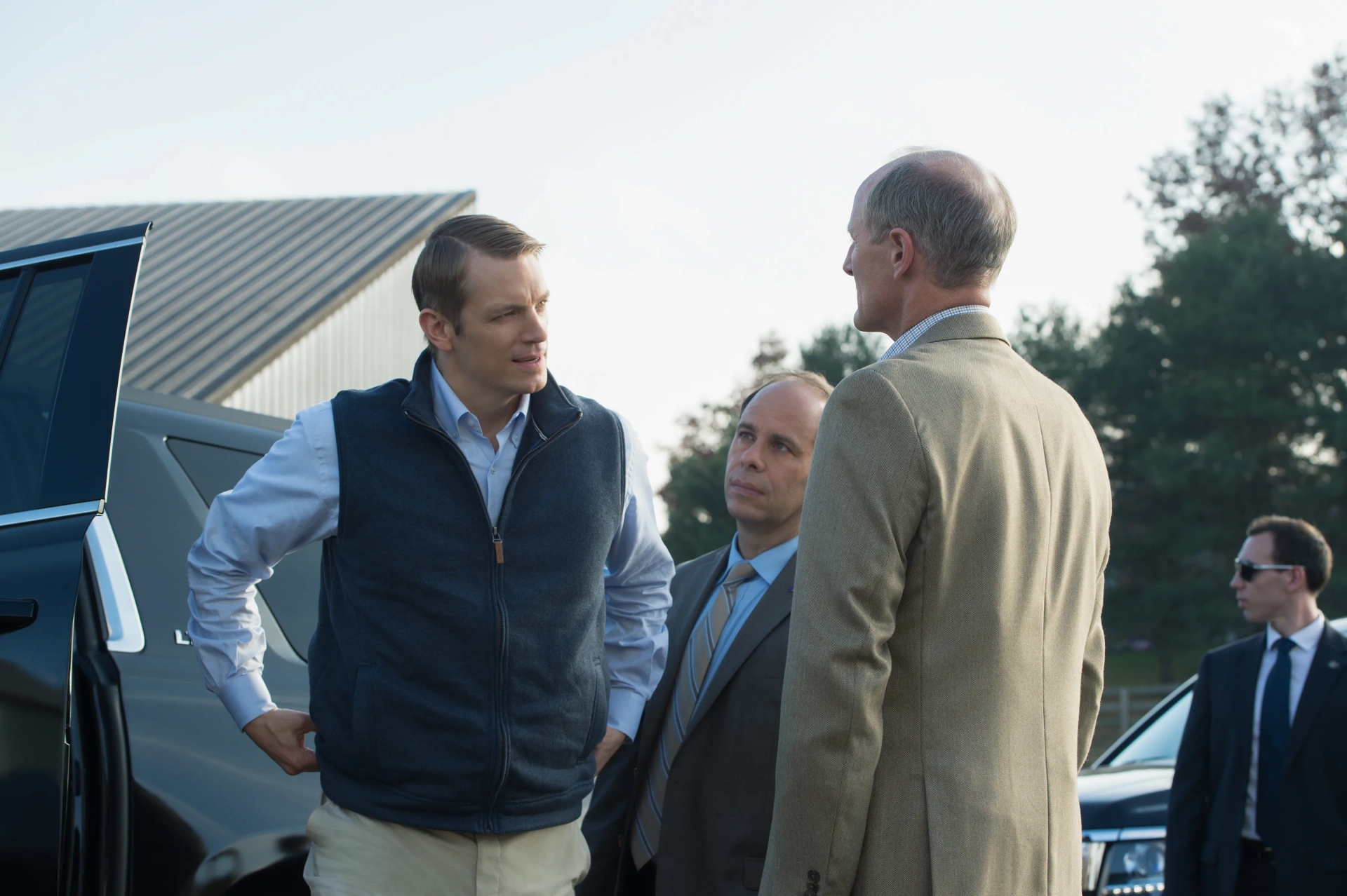 Colm Feore, Andrew Polk, and Joel Kinnaman in House of Cards (2013)