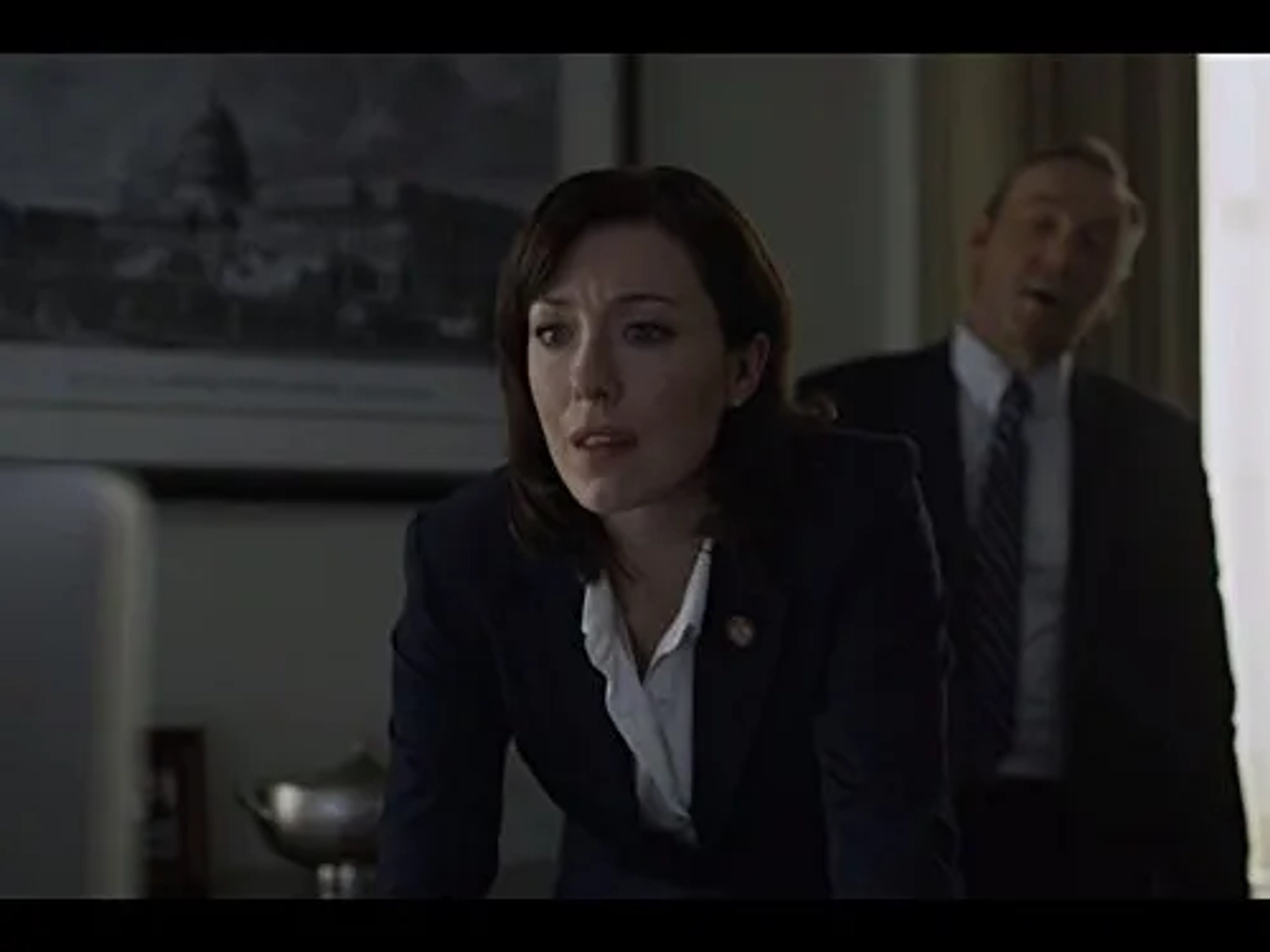 Kevin Spacey and Molly Parker in House of Cards (2013)