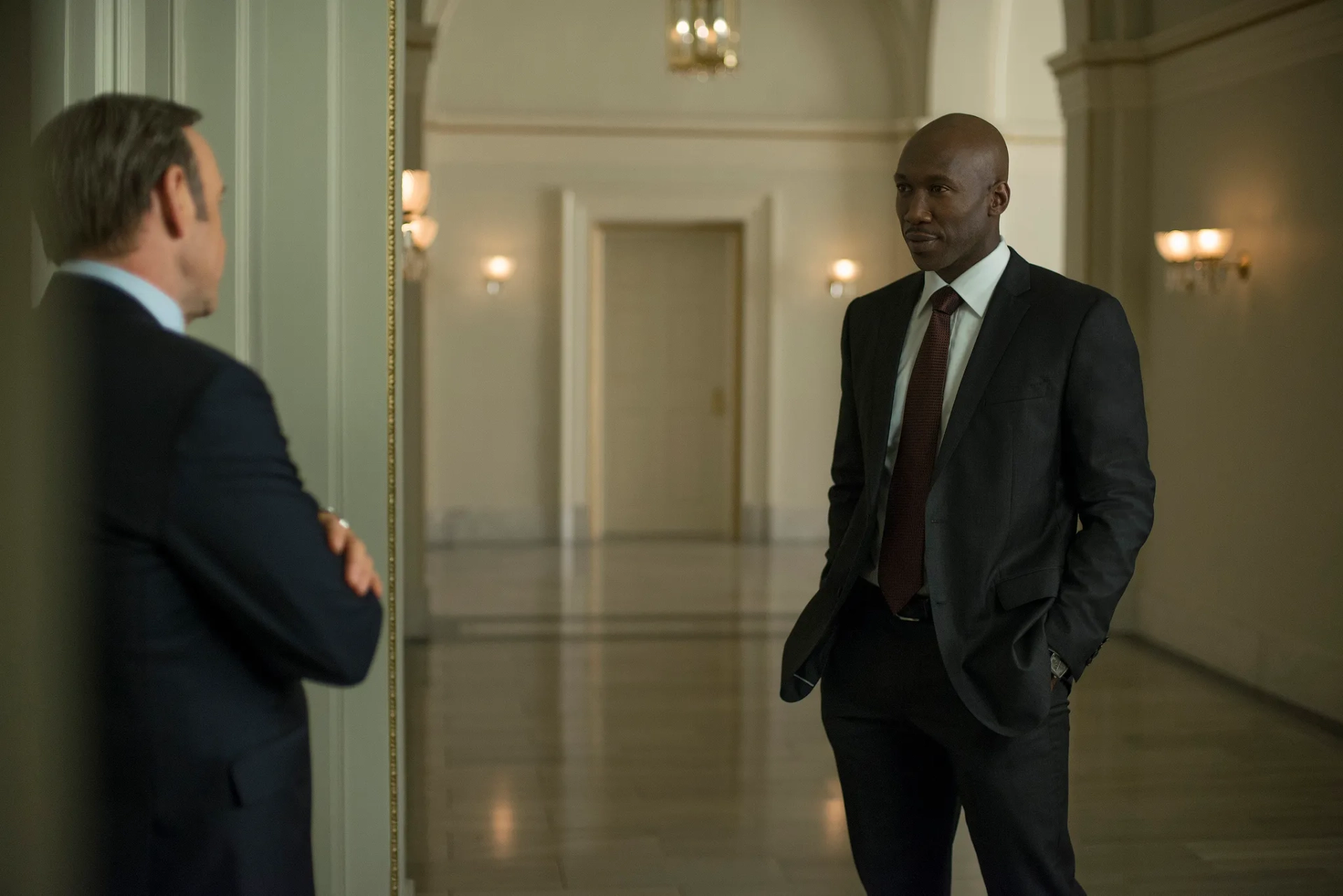 Kevin Spacey and Mahershala Ali in House of Cards (2013)