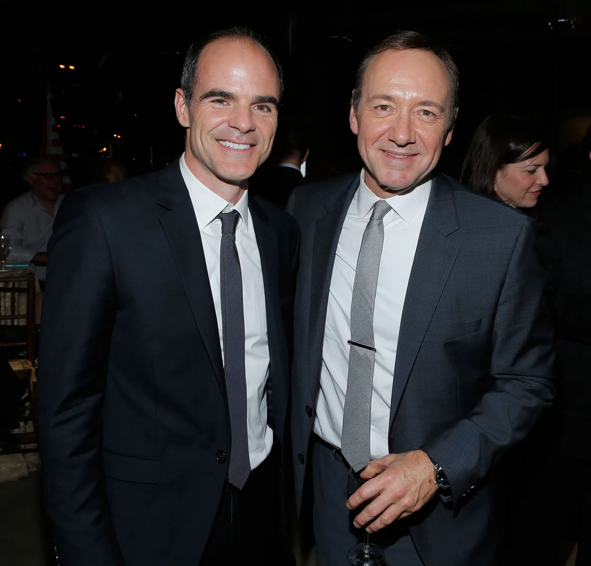 Kevin Spacey and Michael Kelly at an event for House of Cards (2013)