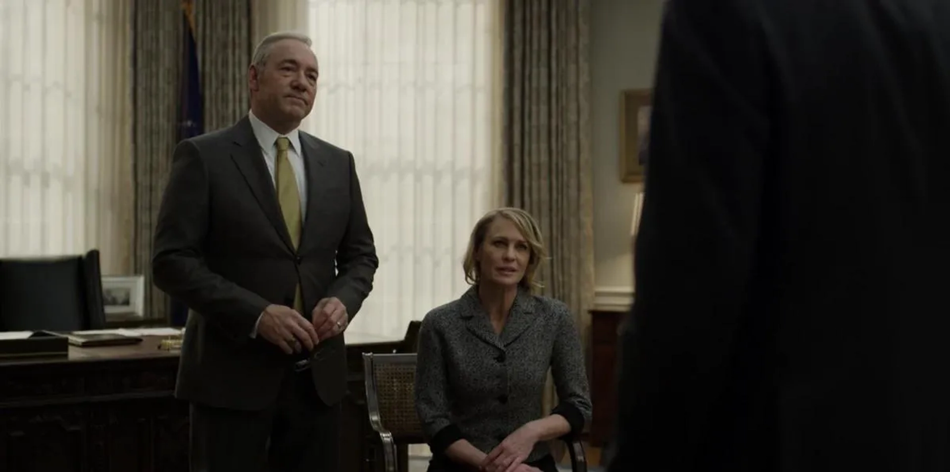 Kevin Spacey and Robin Wright in House of Cards (2013)