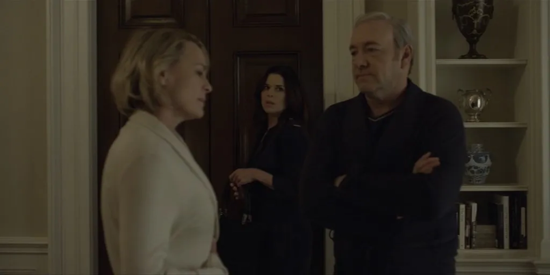 Neve Campbell, Kevin Spacey, and Robin Wright in House of Cards (2013)