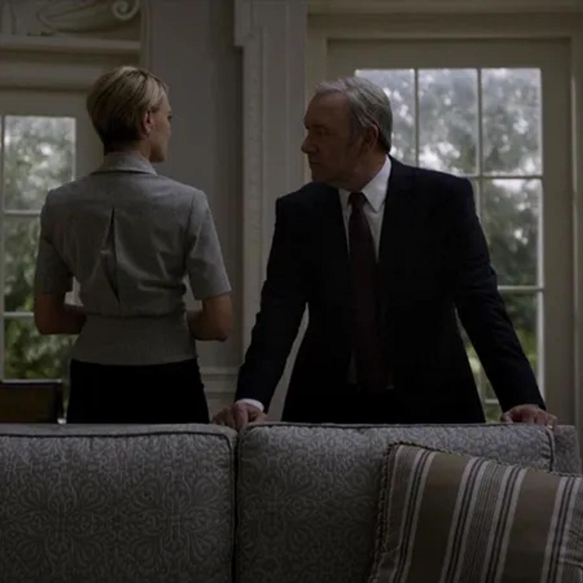 Kevin Spacey and Robin Wright in House of Cards (2013)