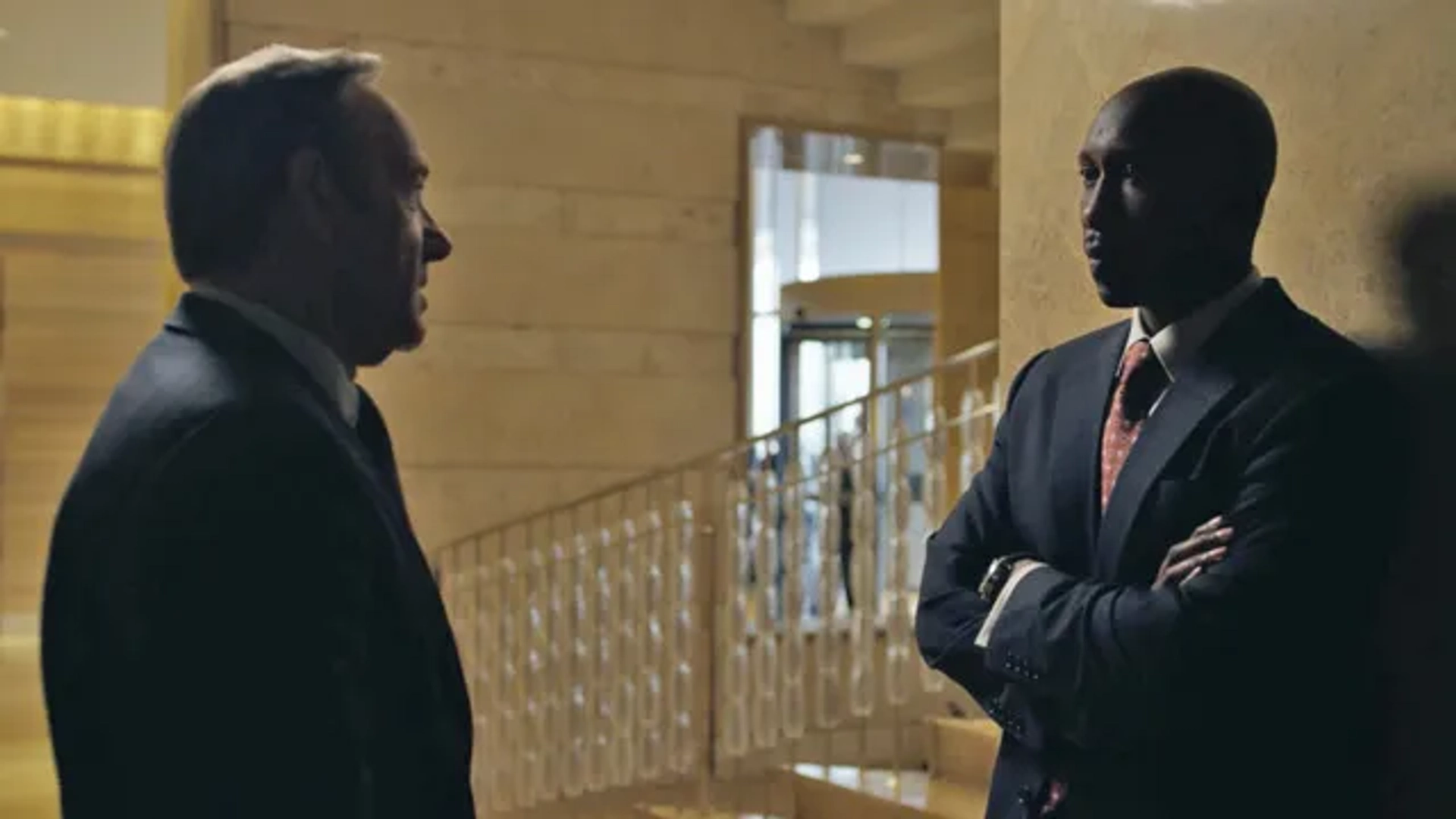 Kevin Spacey and Mahershala Ali in House of Cards (2013)