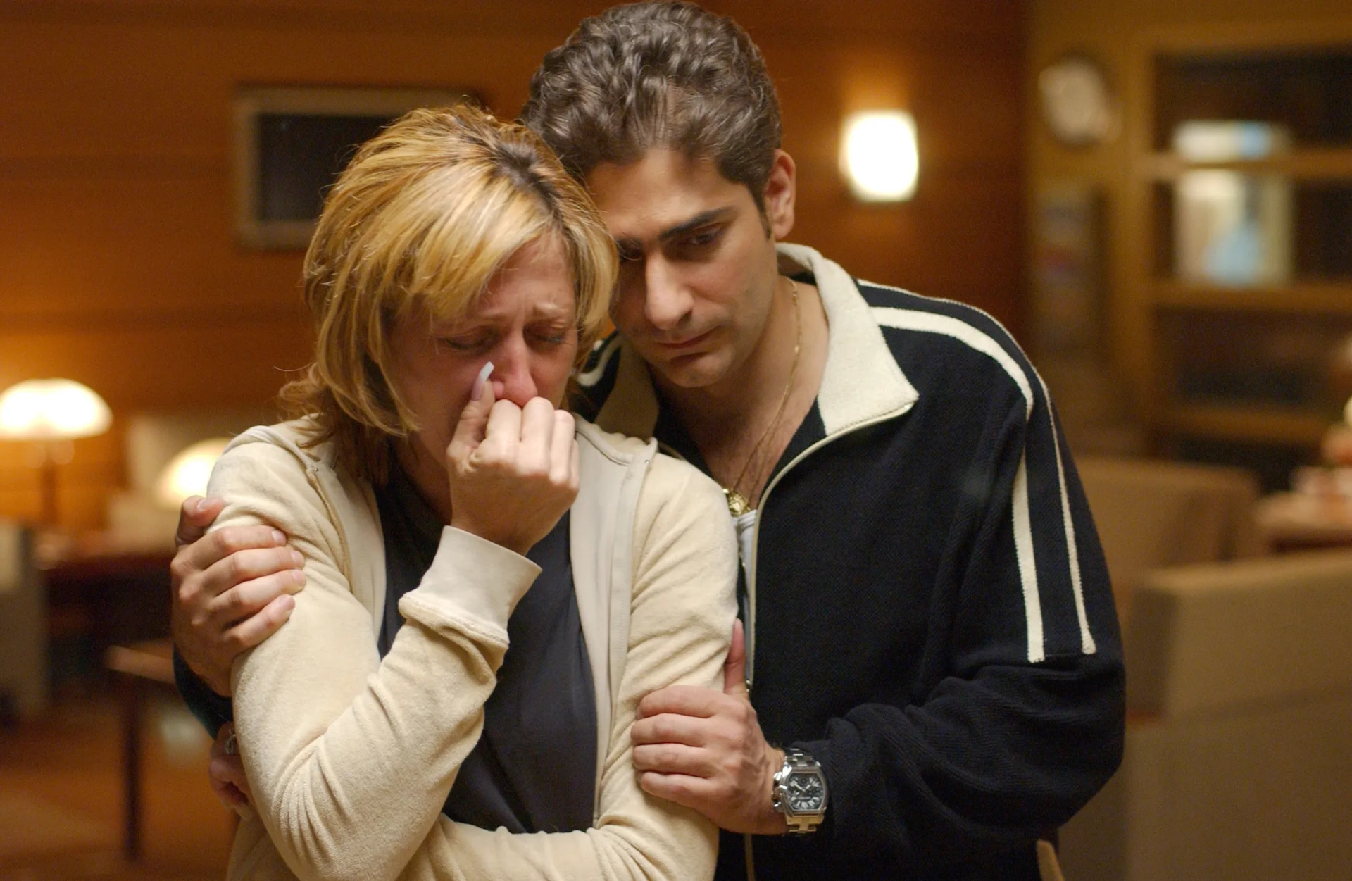 Edie Falco and Michael Imperioli in The Sopranos (1999)