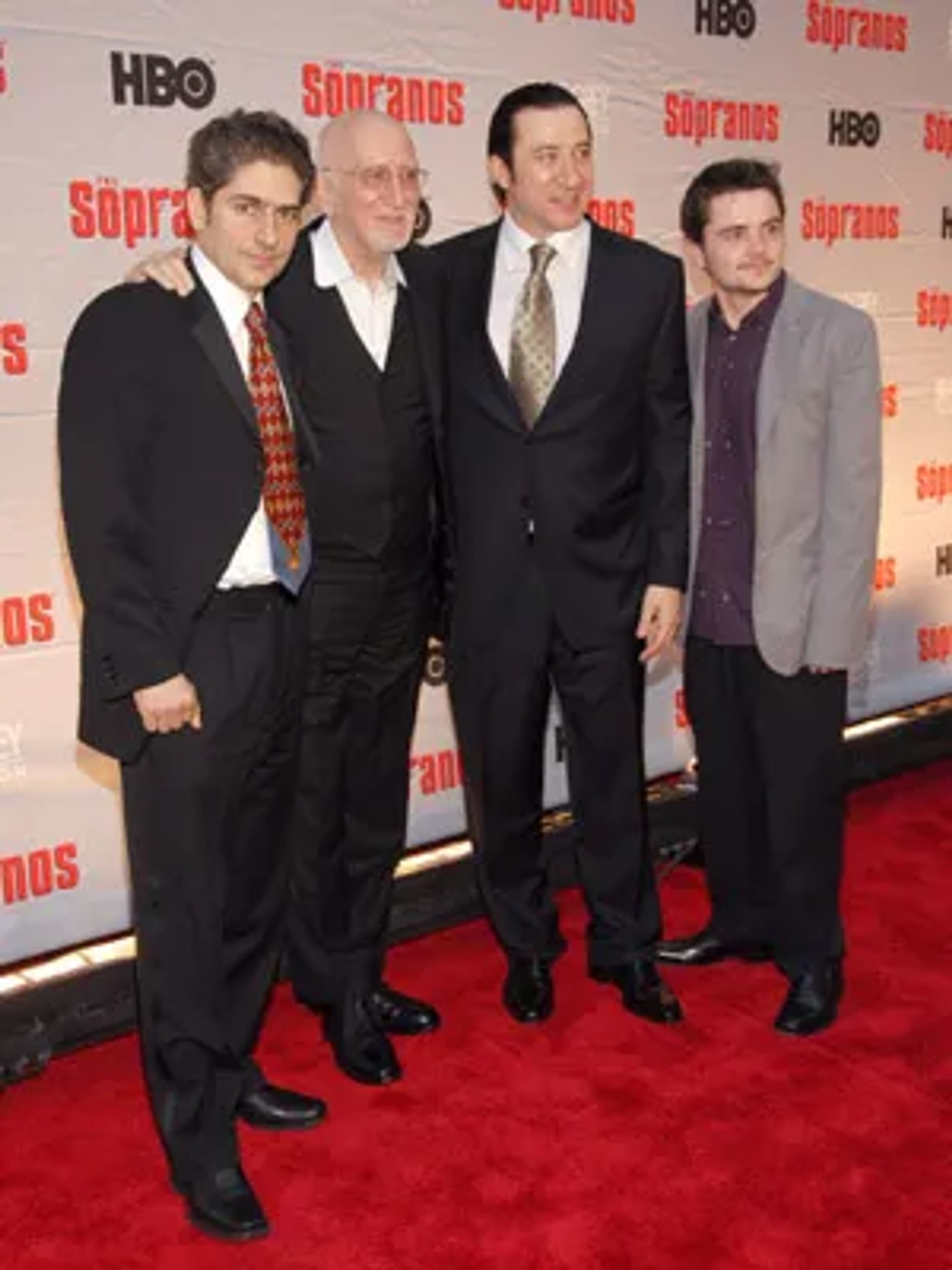 Federico Castelluccio, Dominic Chianese, Robert Iler, and Michael Imperioli at an event for The Sopranos (1999)