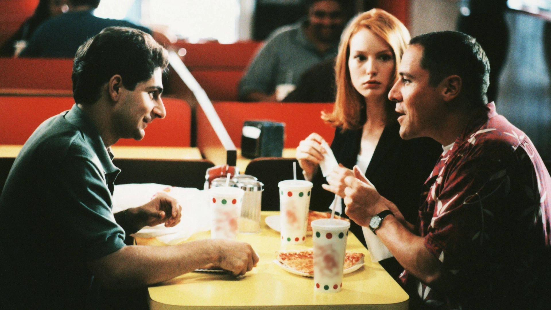 Alicia Witt, Jon Favreau, and Michael Imperioli in The Sopranos (1999)