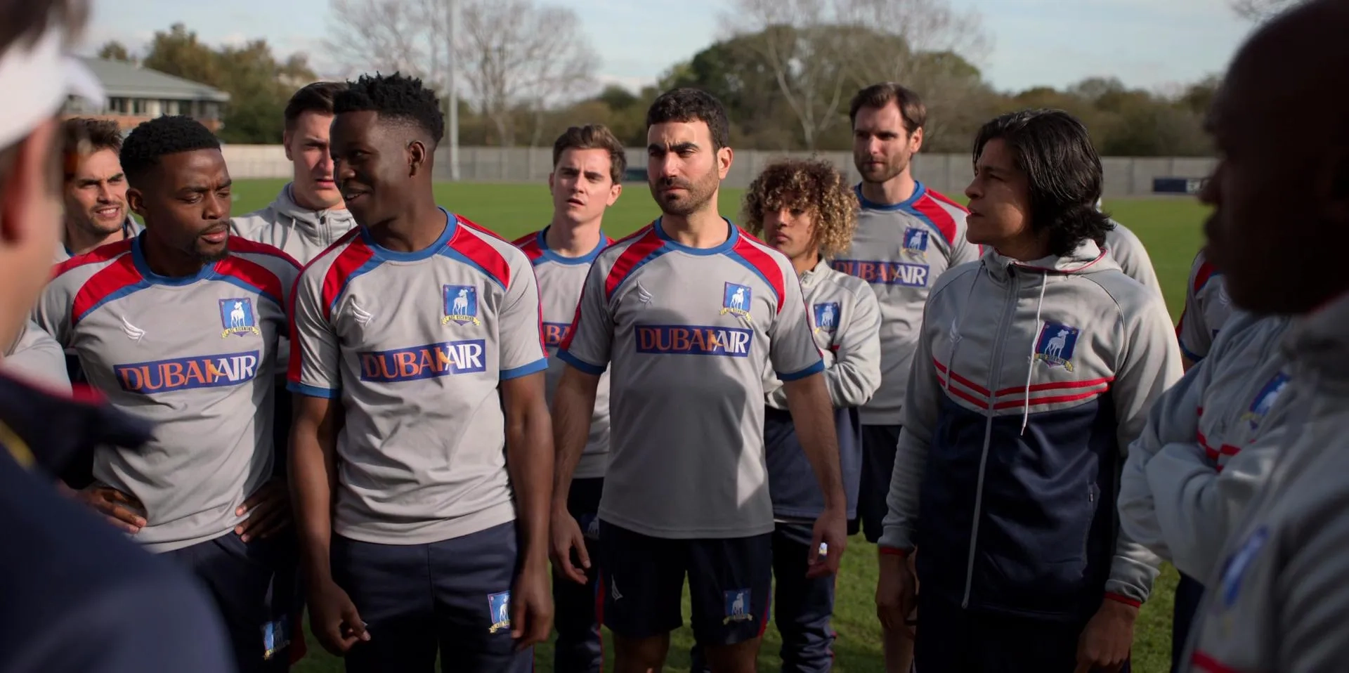 Brett Goldstein, Billy Harris, Toheeb Jimoh, and Cristo Fernández in Ted Lasso (2020)