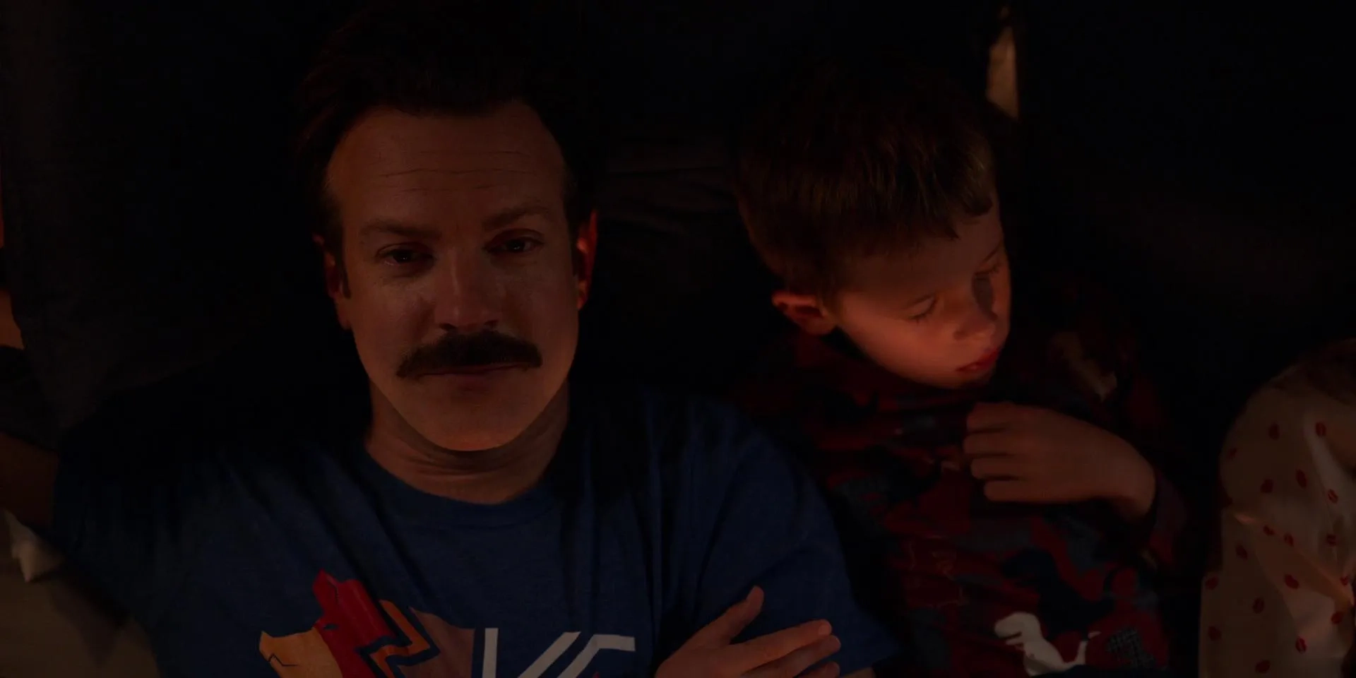 Jason Sudeikis and Gus Turner in Ted Lasso (2020)