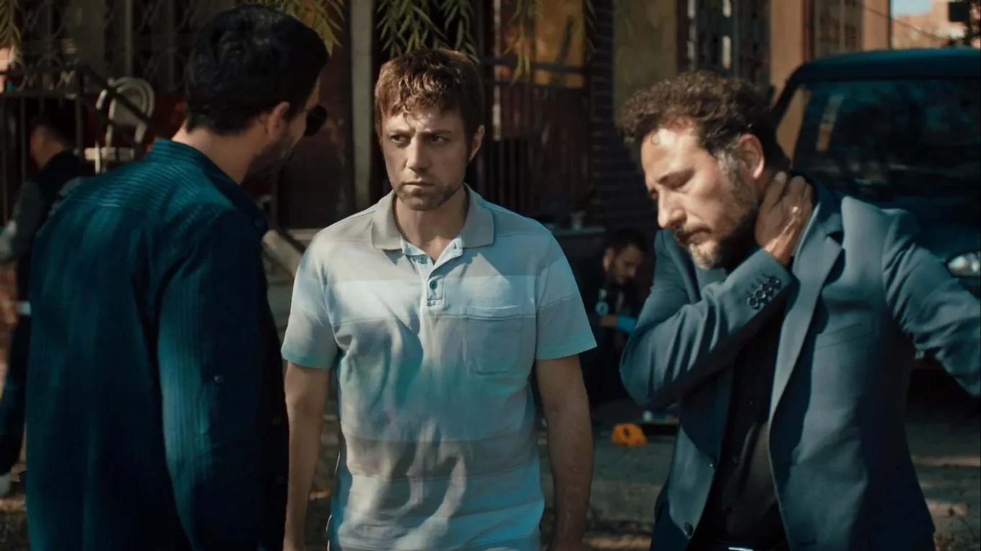 Yigit Özsener, Ahmet Varli, and Ekin Koç in The Steppe (2018)