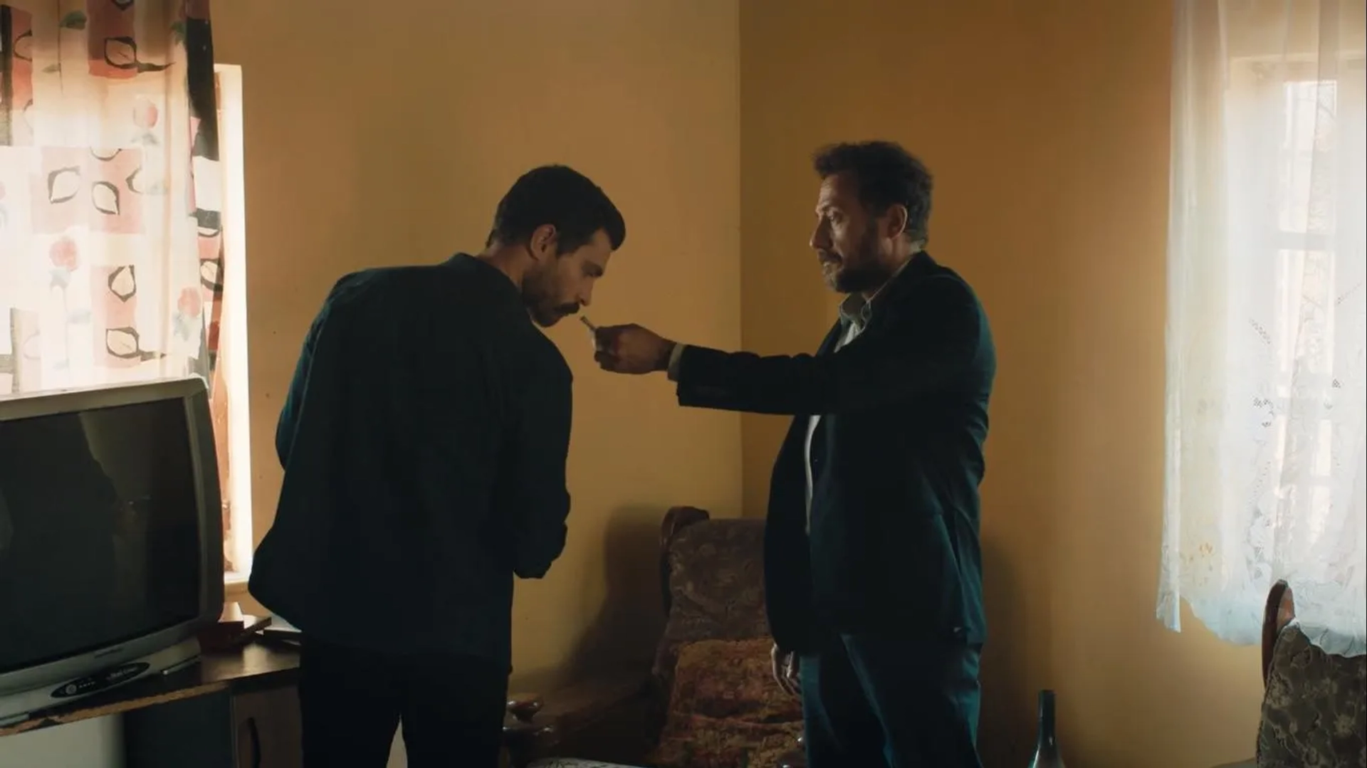 Yigit Özsener and Ekin Koç in The Steppe (2018)