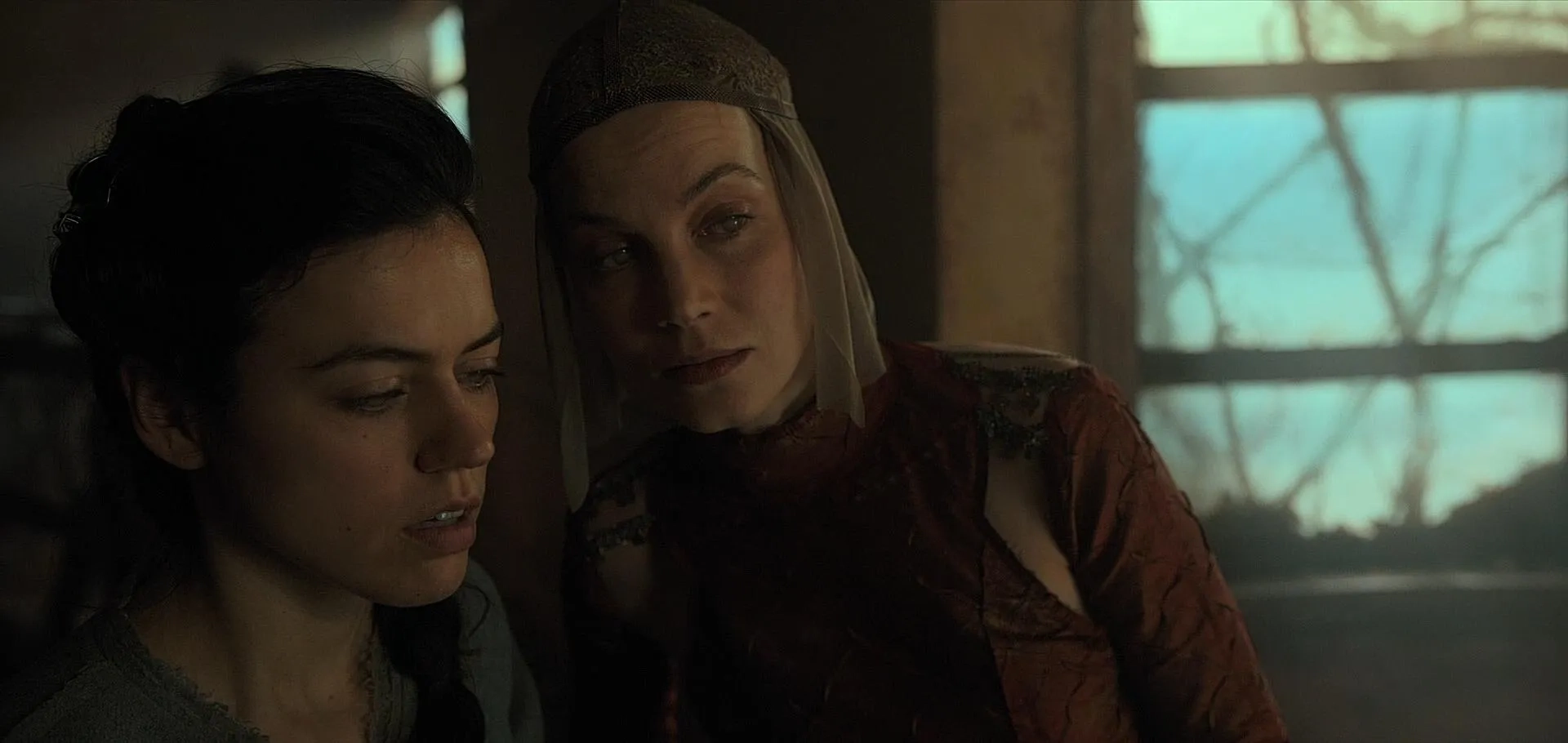 Sylvia Hoeks and Nina Kiri in See: The Witchfinder (2021)