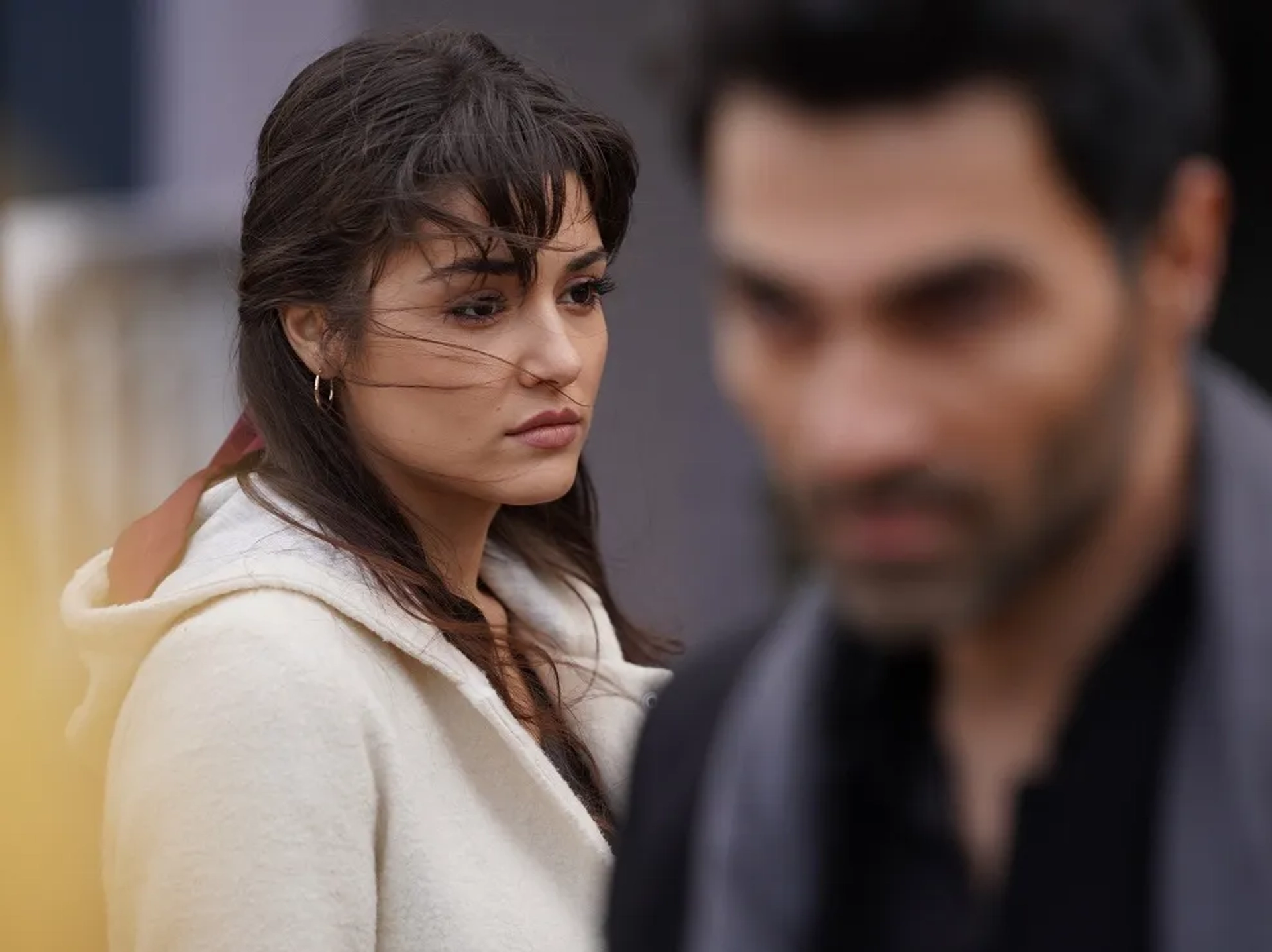 Hande Erçel and Mustafa Yildiran in Azize (2019)