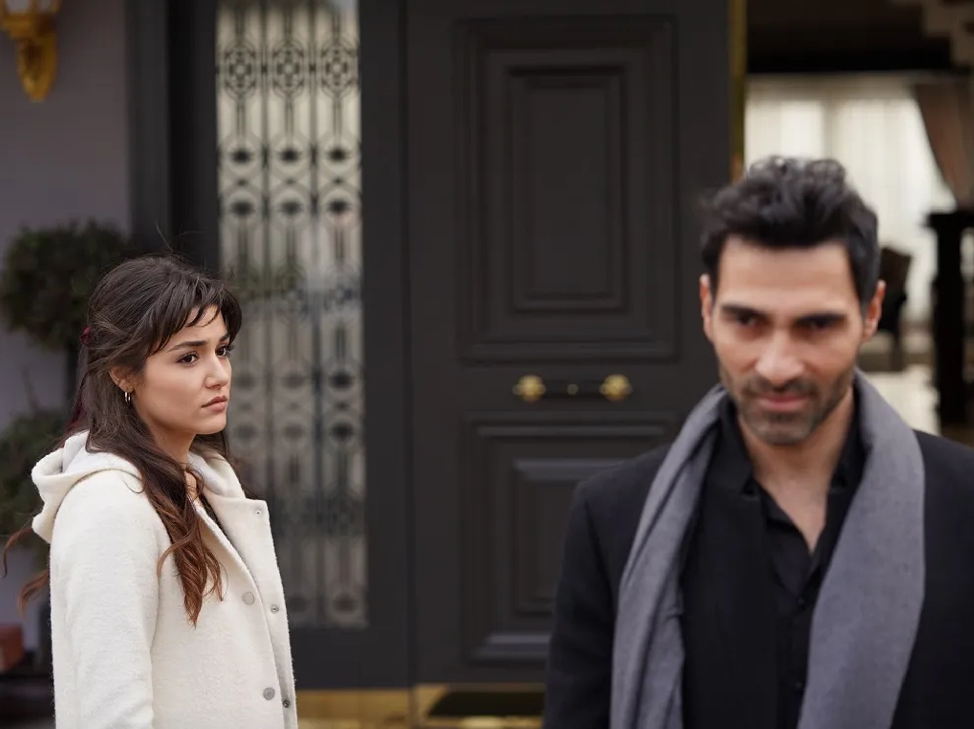 Hande Erçel and Mustafa Yildiran in Azize (2019)