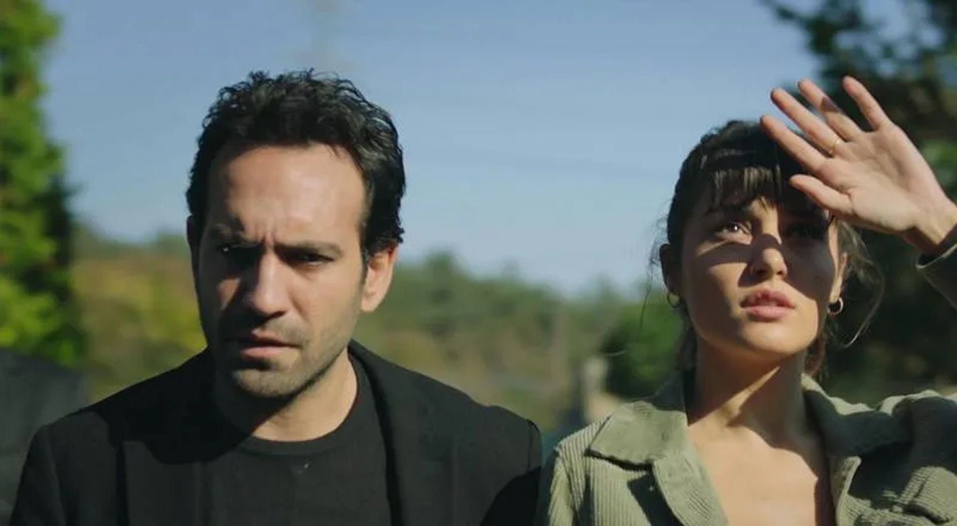 Bugra Gülsoy and Hande Erçel in Azize (2019)