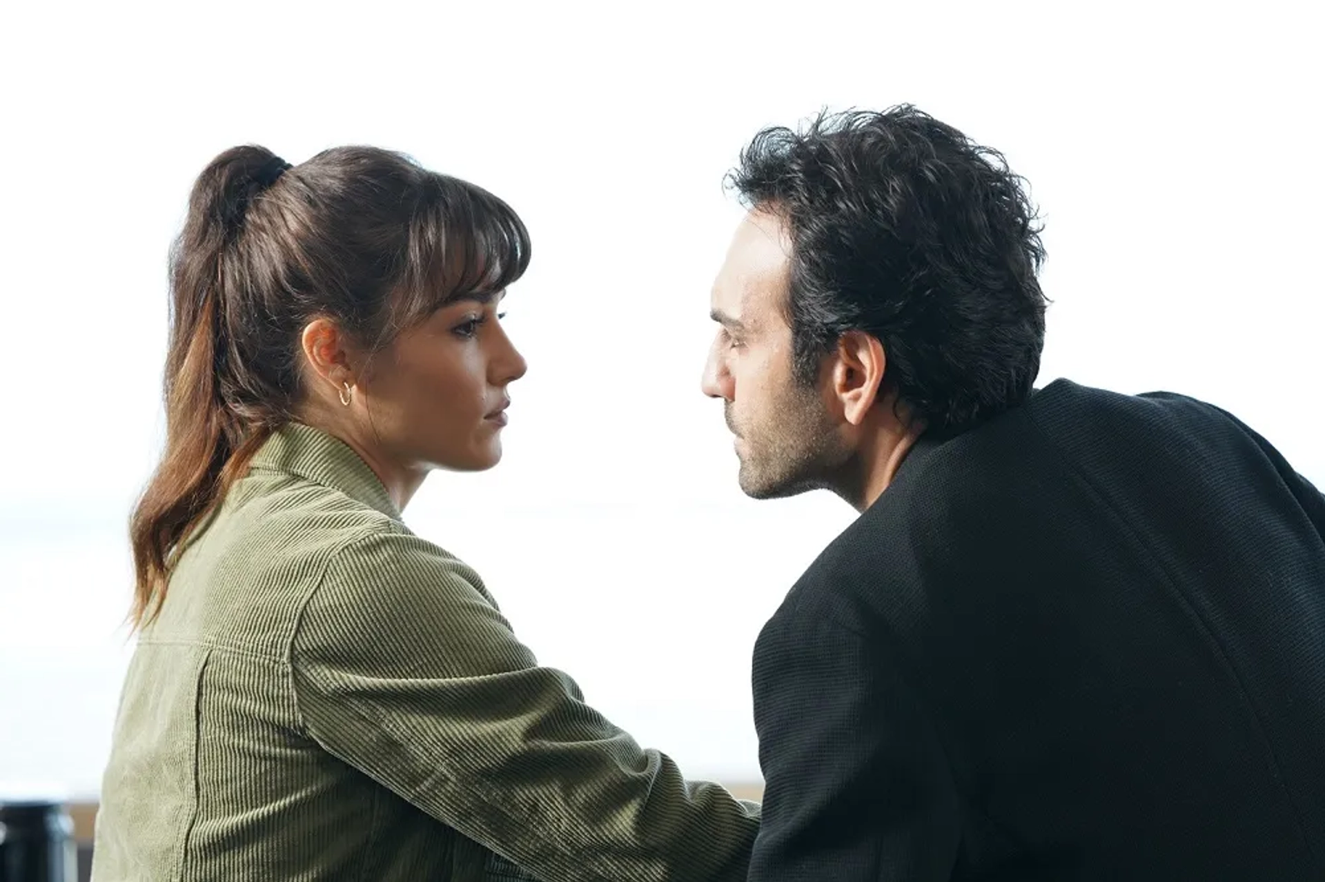 Bugra Gülsoy and Hande Erçel in Azize (2019)