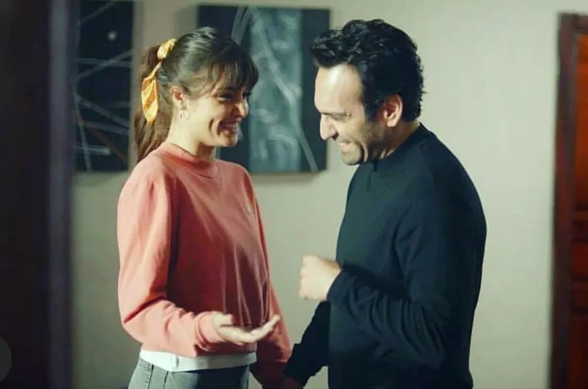 Bugra Gülsoy and Hande Erçel in Azize (2019)