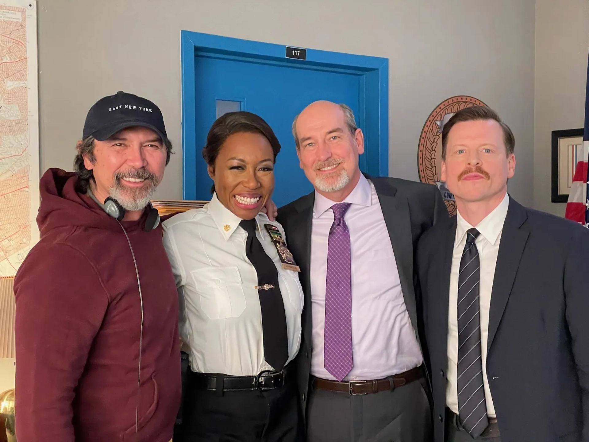 Lou Diamond Phillips, James Healy Jr., Kevin Rankin, and Amanda Warren in East New York (2022)