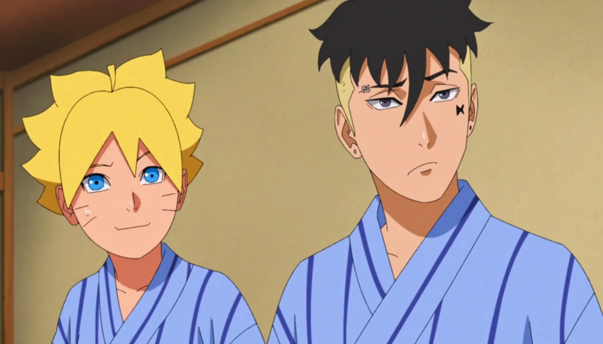 Yûko Sanpei and Yuma Uchida in Boruto: Naruto Next Generations: Uzumaki-ke no onsen ryokô (2022)