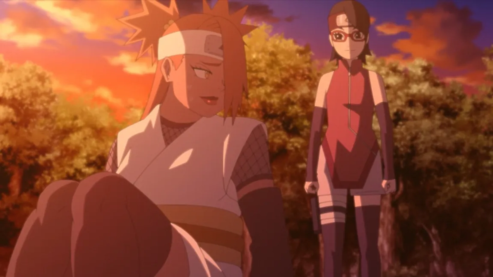 Ryôko Shiraishi and Kokoro Kikuchi in Boruto: Naruto Next Generations: Kessen zenya (2021)