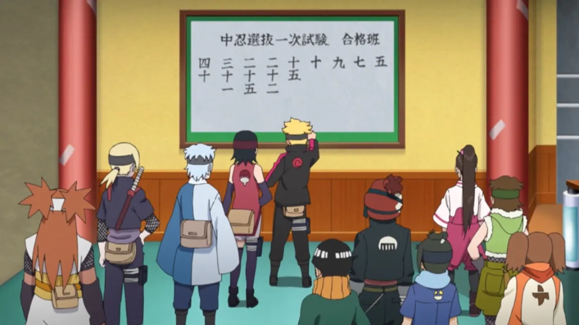 Atsushi Abe, Ryôko Shiraishi, Yûko Sanpei, Kokoro Kikuchi, Shin'ya Hamazoe, Ryûichi Kijima, Juri Nagatsuma, Chihiro Ikki, Natsumi Yamada, Sara Matsumoto, and Ryô Nishitani in Boruto: Naruto Next Generations: Chûnin shiken, futatabi (2021)