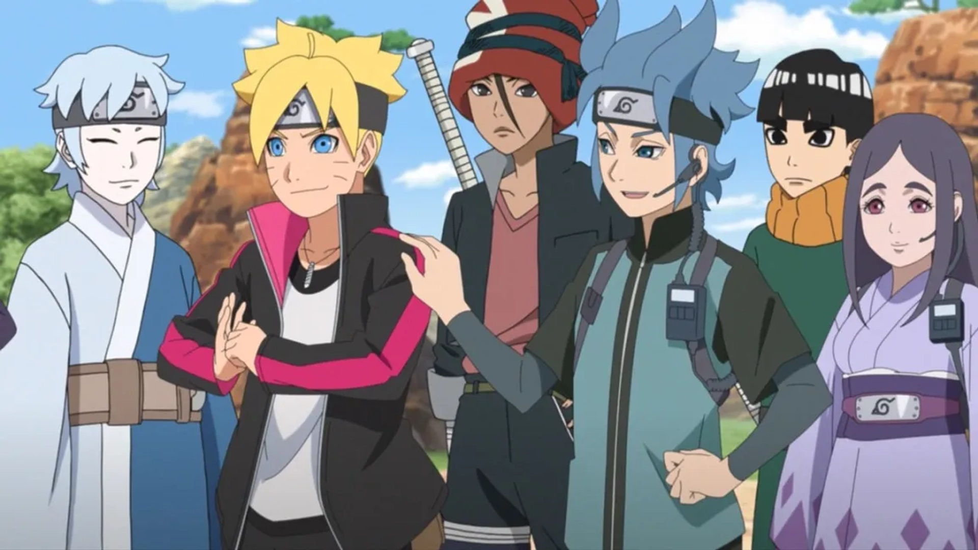 Hiromu Mineta, Yûko Sanpei, Shin'ya Hamazoe, and Ryûichi Kijima in Boruto: Naruto Next Generations: Chûnin shiken, futatabi (2021)