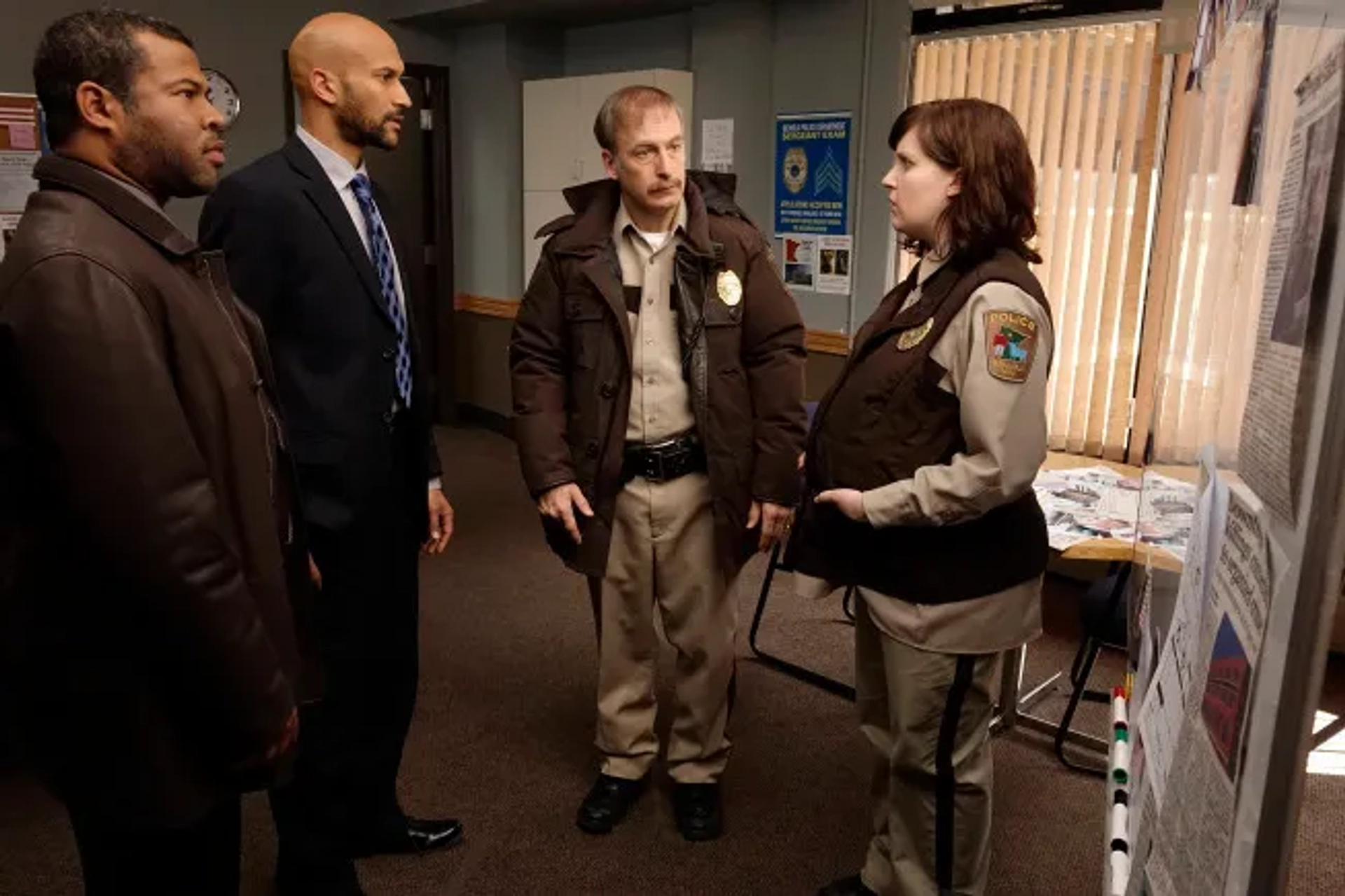 Bob Odenkirk, Keegan-Michael Key, Jordan Peele, and Allison Tolman in Fargo (2014)