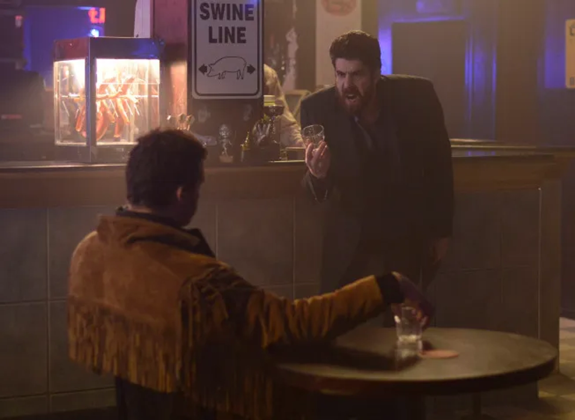 Adam Goldberg and Russell Harvard in Fargo (2014)