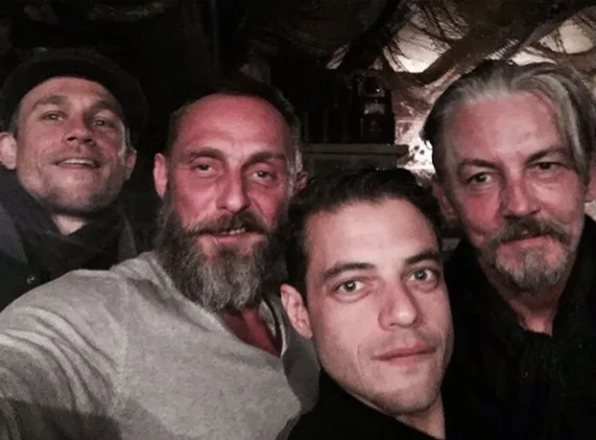 Tommy Flanagan, Charlie Hunnam, and Rami Malek in Papillon (2017)