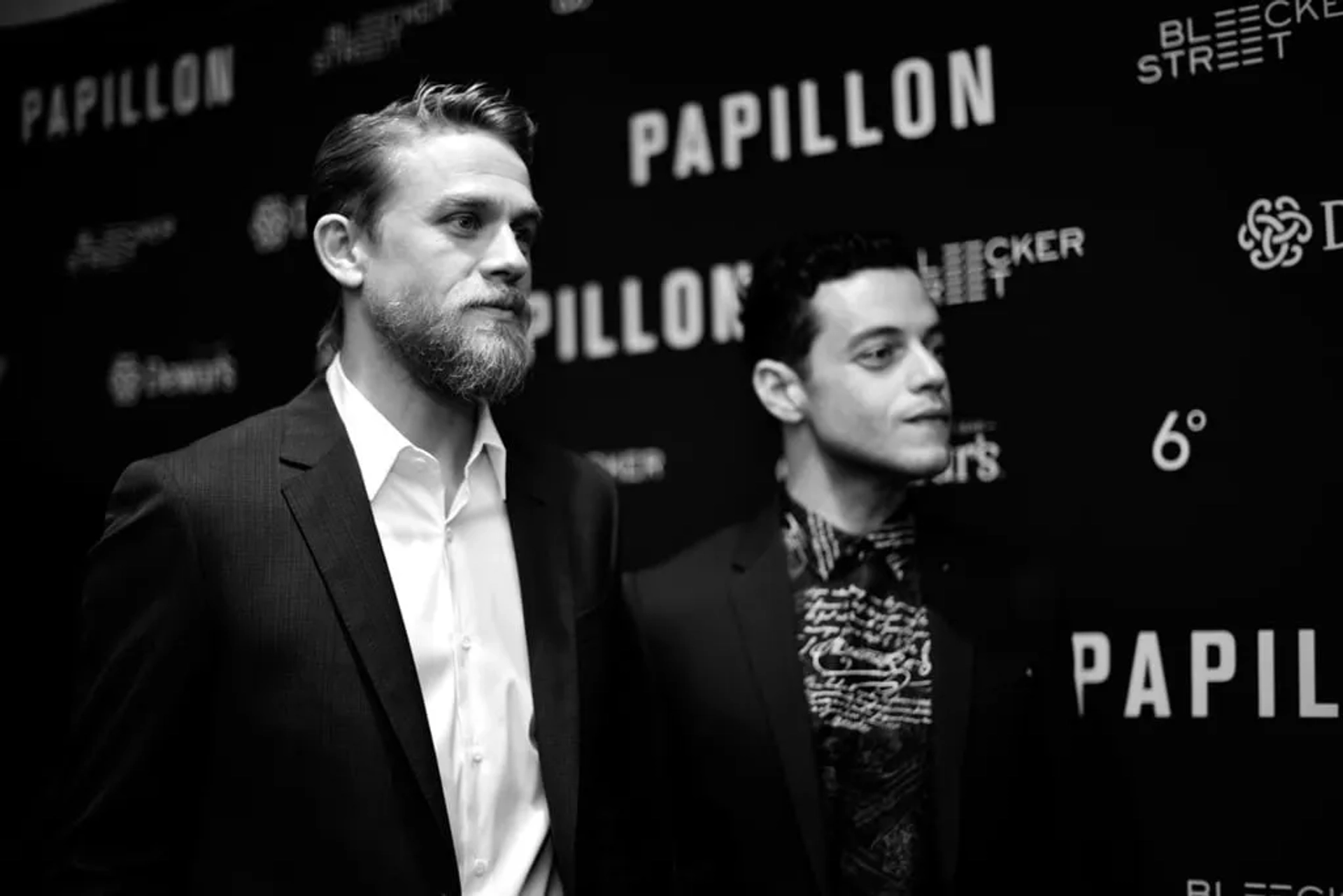 Charlie Hunnam and Rami Malek at an event for Papillon (2017)