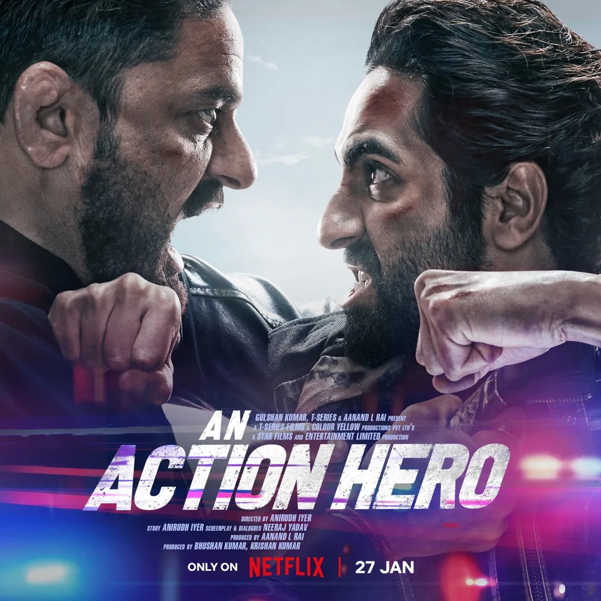 Jaideep Ahlawat and Ayushmann Khurrana in An Action Hero (2022)