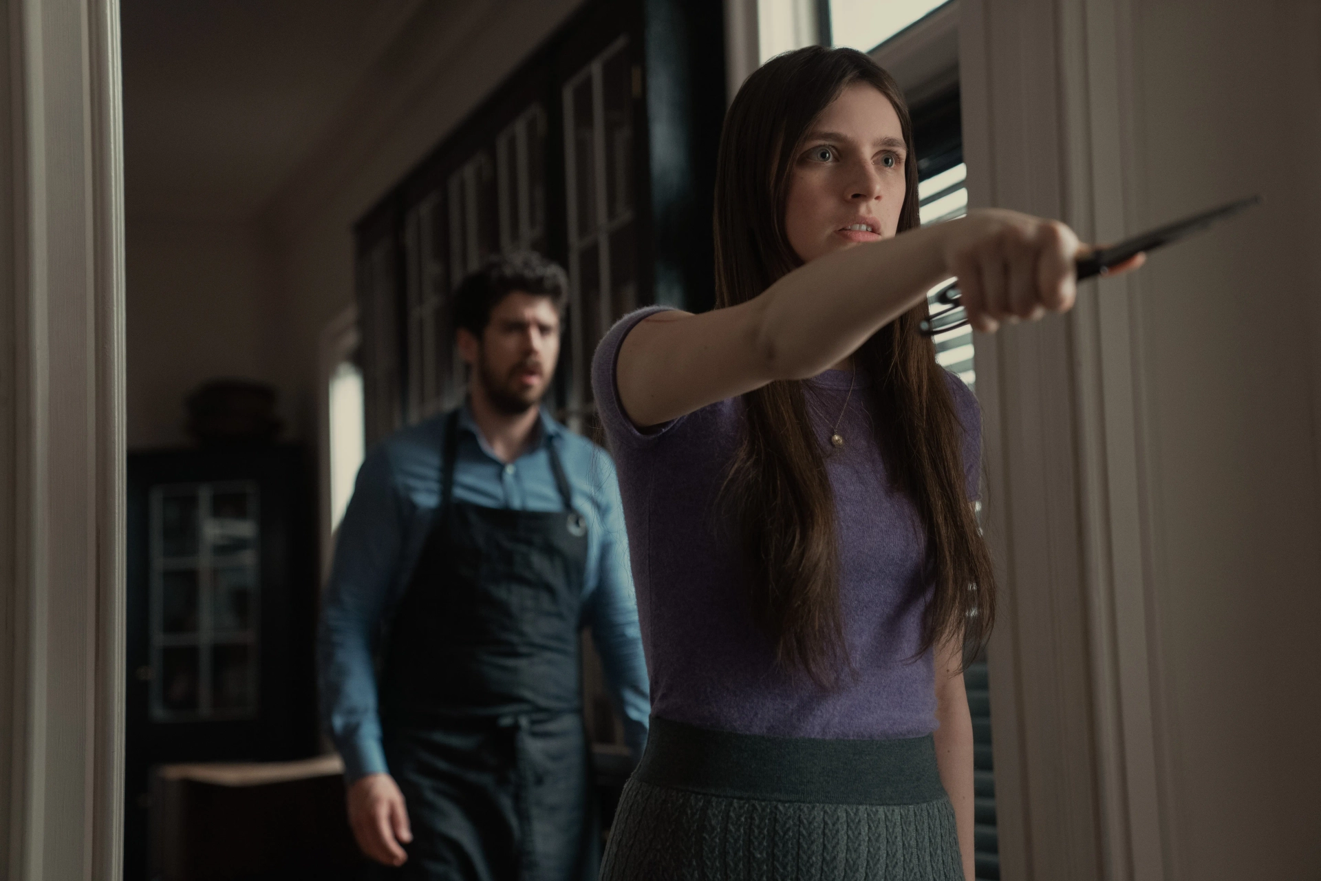 Toby Kebbell and Nell Tiger Free in Servant: Hive (2022)