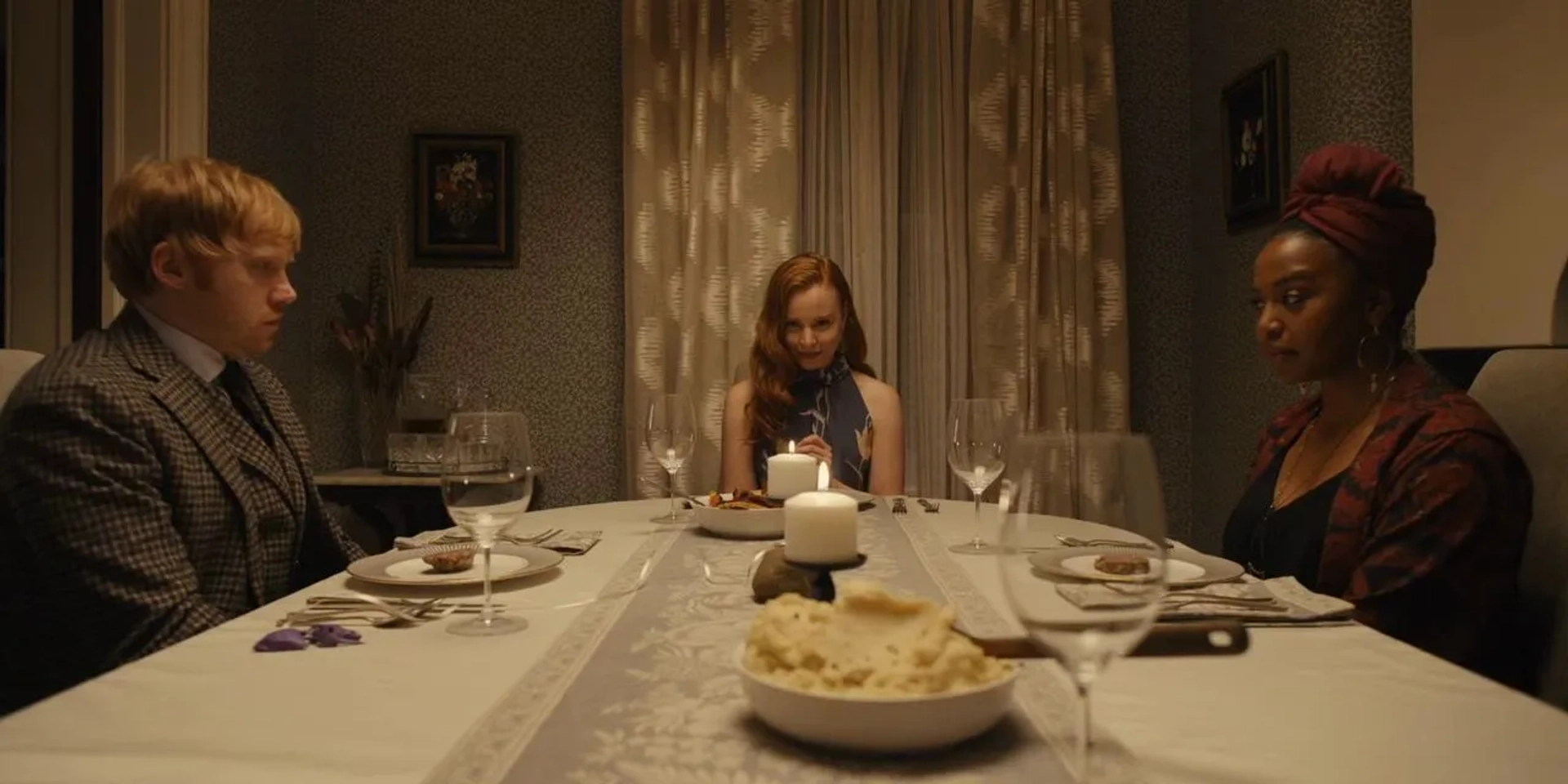 Lauren Ambrose, Rupert Grint, and Jerrika Hinton in Servant (2019)