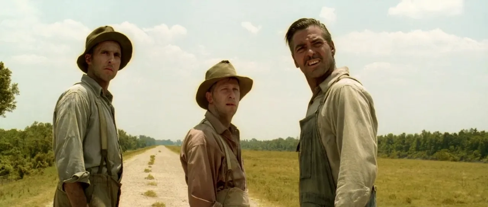 George Clooney, John Turturro, and Tim Blake Nelson in O Brother, Where Art Thou? (2000)