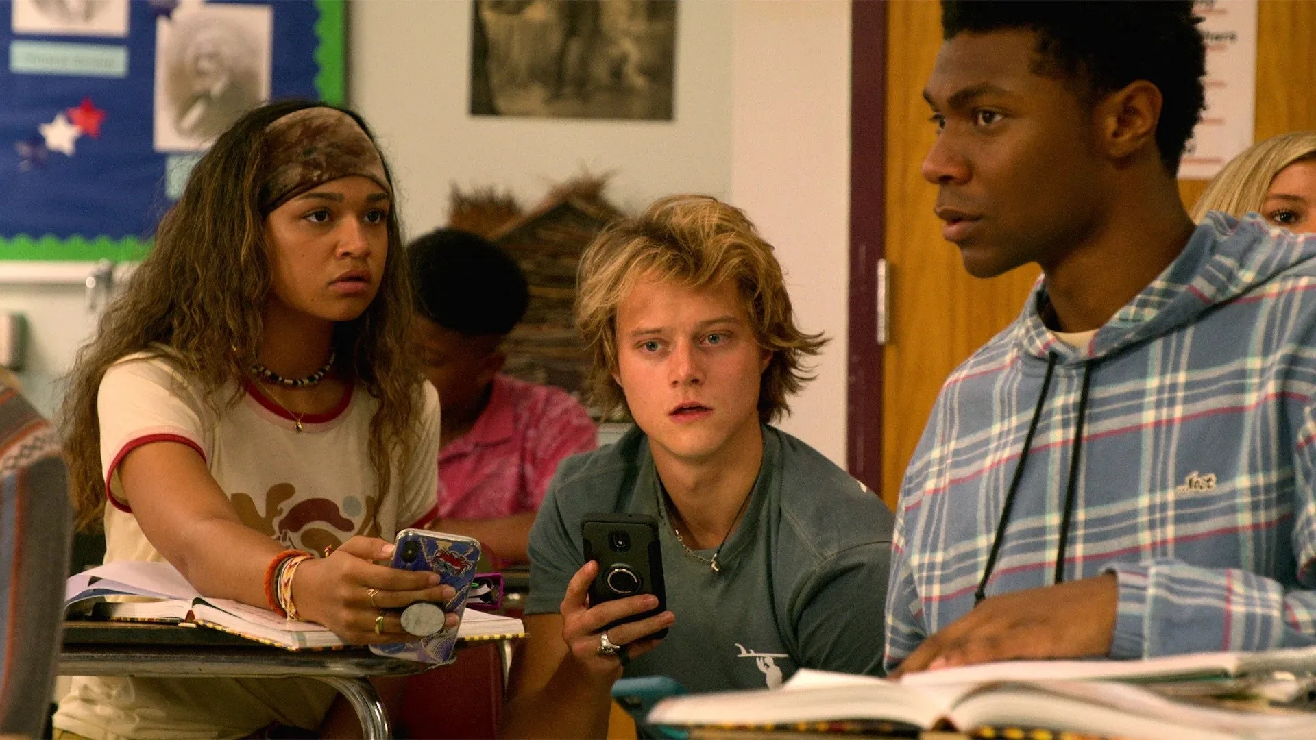 J.D., Madison Bailey, and Rudy Pankow in Outer Banks (2020)