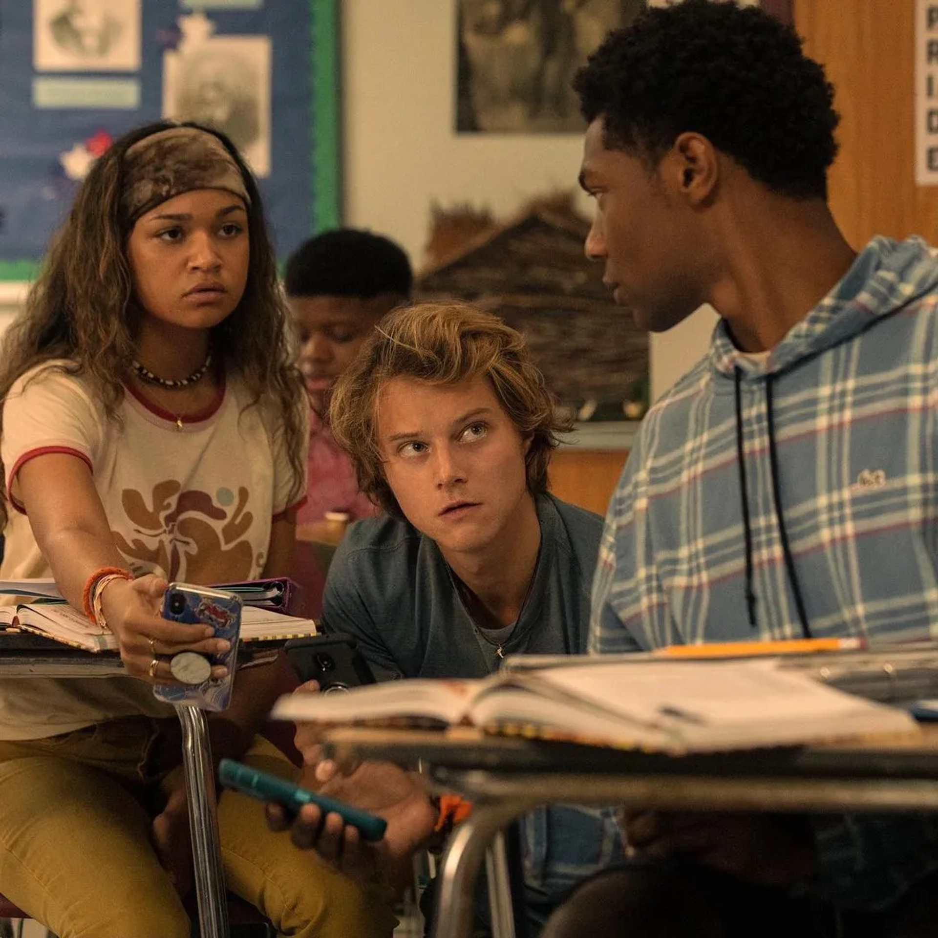 J.D., Madison Bailey, and Rudy Pankow in Outer Banks (2020)