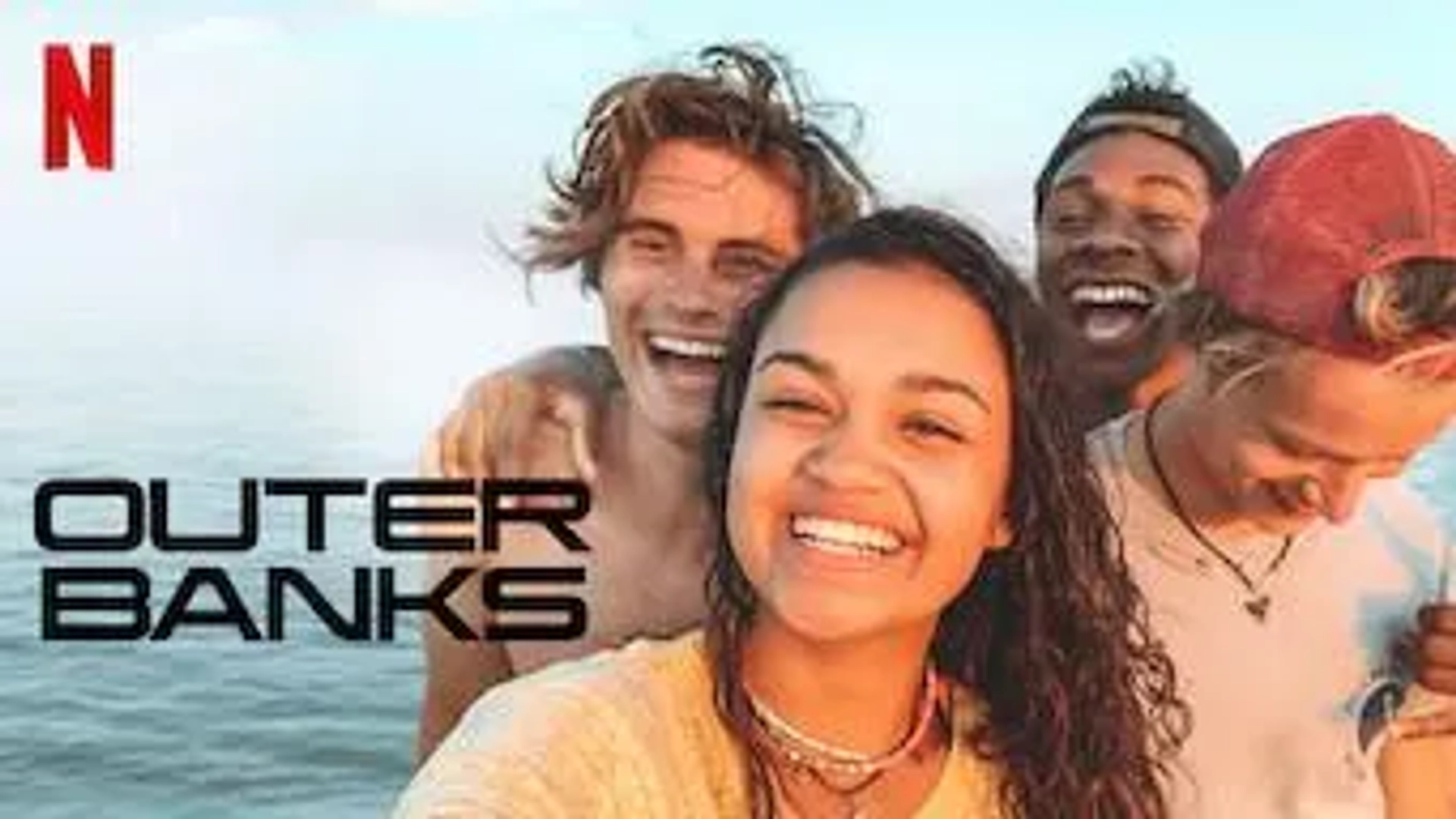 J.D., Madison Bailey, Chase Stokes, and Rudy Pankow in Outer Banks (2020)