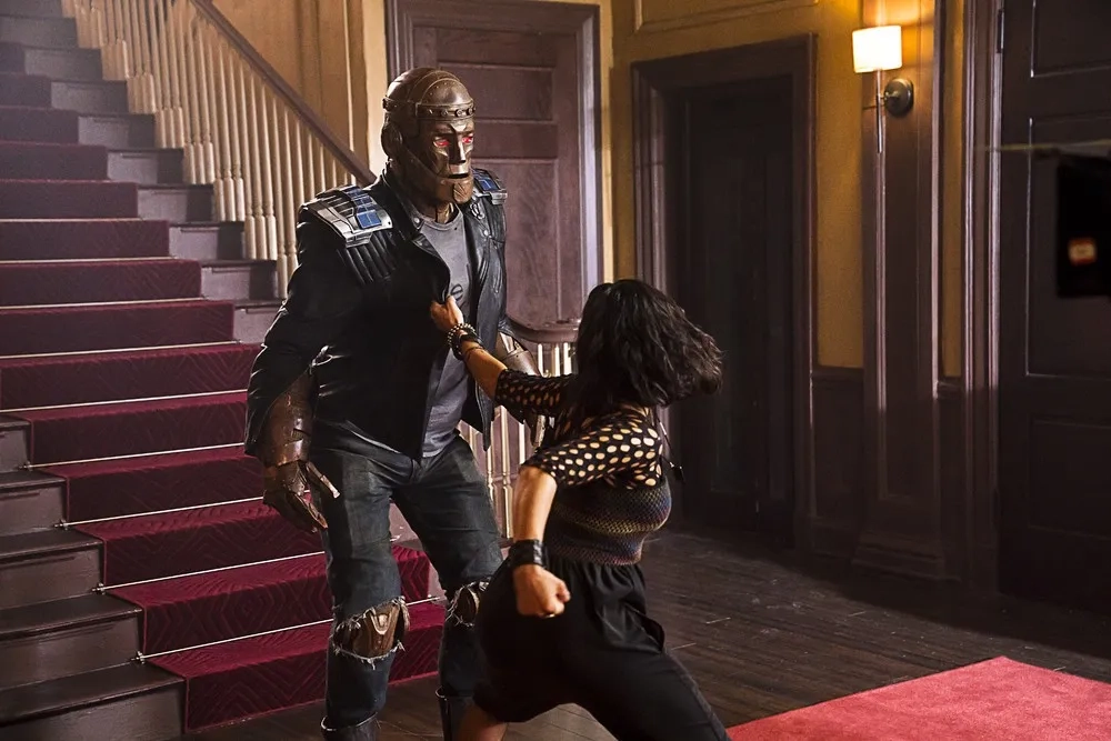 Brendan Fraser, Diane Guerrero, and Riley Shanahan in Doom Patrol (2019)