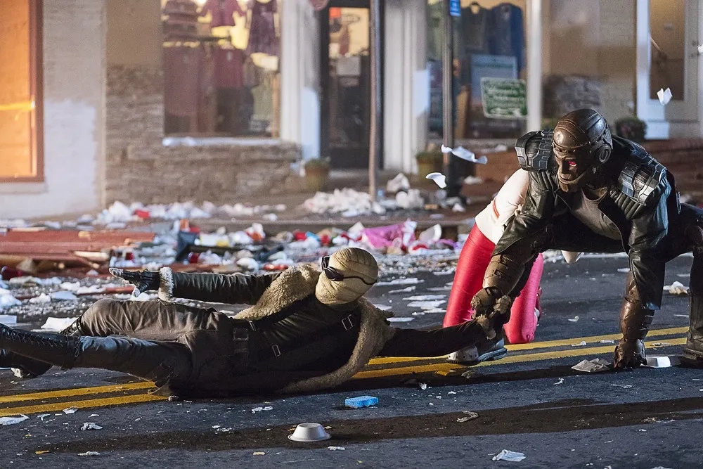 Brendan Fraser, Matt Bomer, Matthew Zuk, and Riley Shanahan in Doom Patrol (2019)