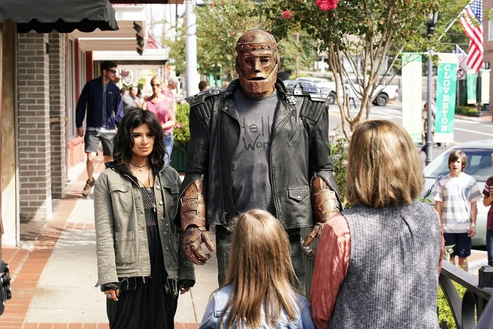 Brendan Fraser, Diane Guerrero, and Riley Shanahan in Doom Patrol (2019)