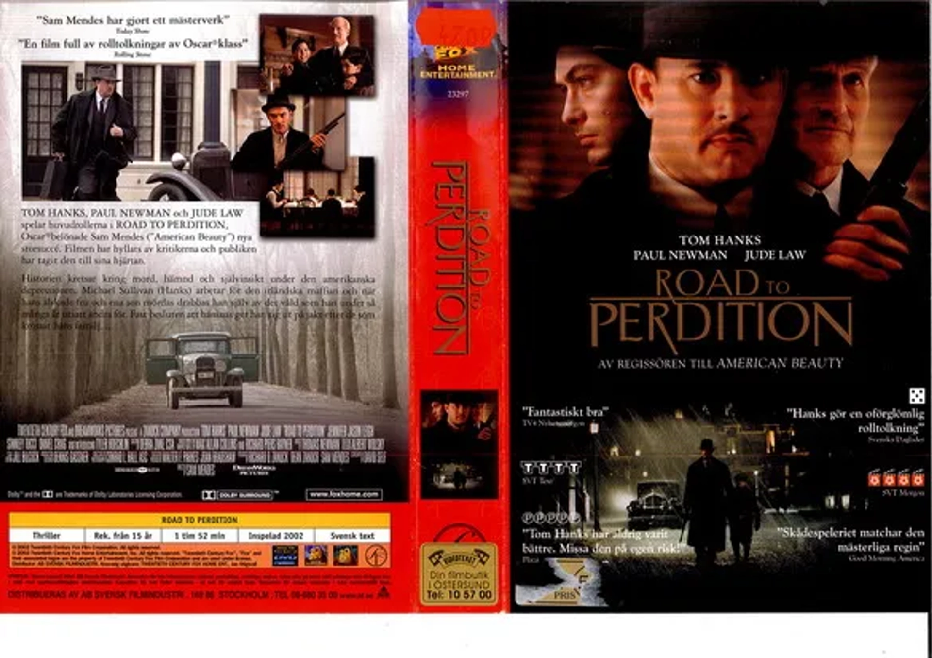 Paul Newman, Tom Hanks, Jude Law, Jennifer Jason Leigh, Liam Aiken, and Tyler Hoechlin in Road to Perdition (2002)