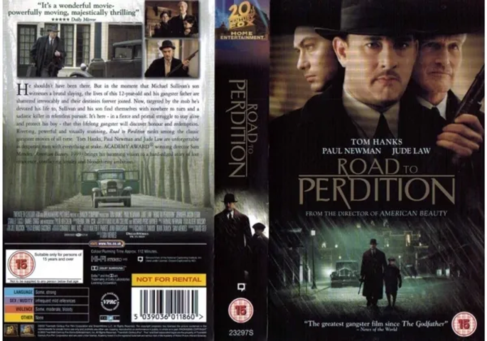 Paul Newman, Tom Hanks, Jude Law, Liam Aiken, and Tyler Hoechlin in Road to Perdition (2002)